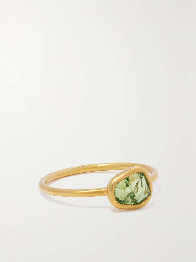 Pippa Small 18-karat Gold Tourmaline Ring