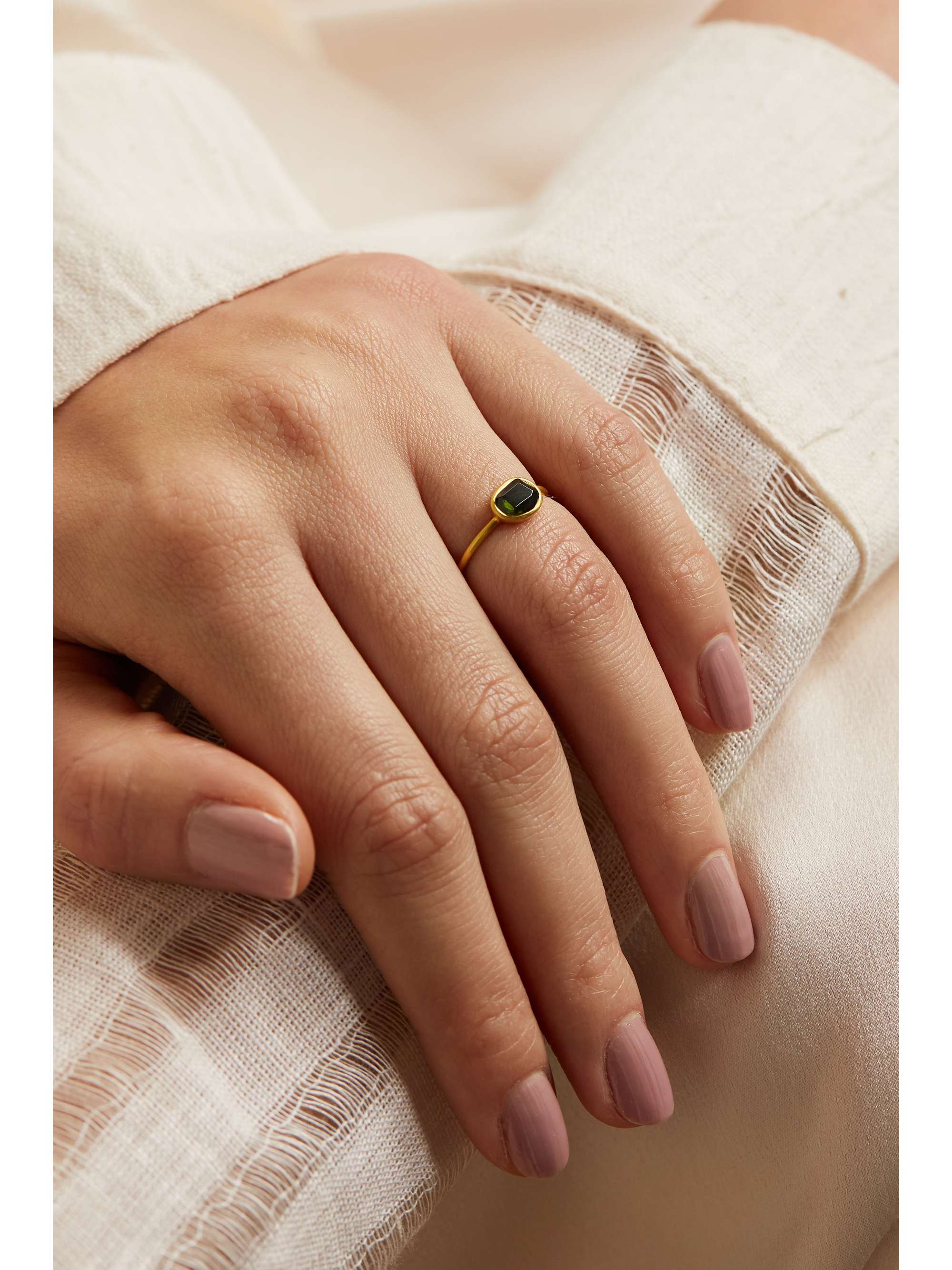 PIPPA SMALL 18K 黄金碧玺戒指
