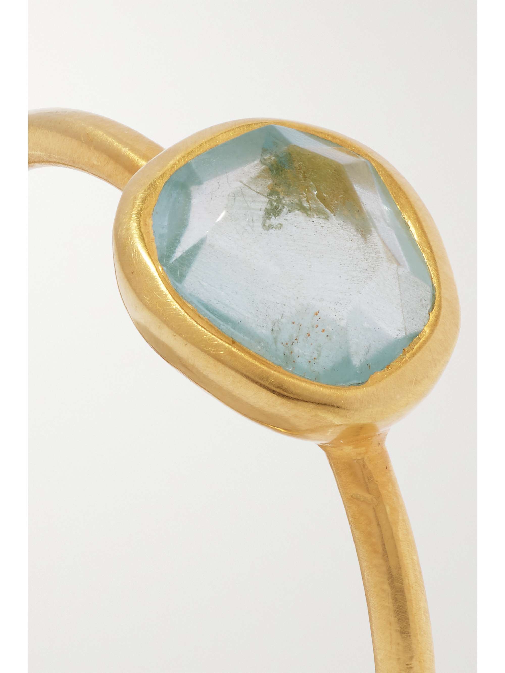 PIPPA SMALL 18-karat gold aquamarine ring