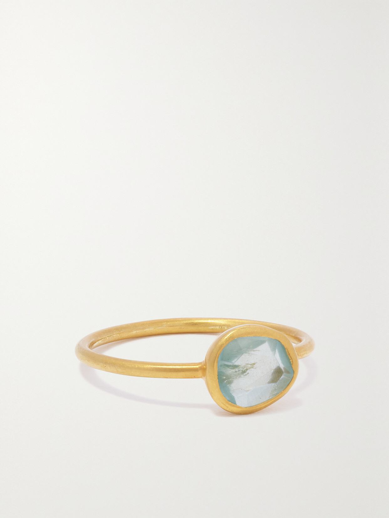 Pippa Small 18-karat Gold Aquamarine Ring