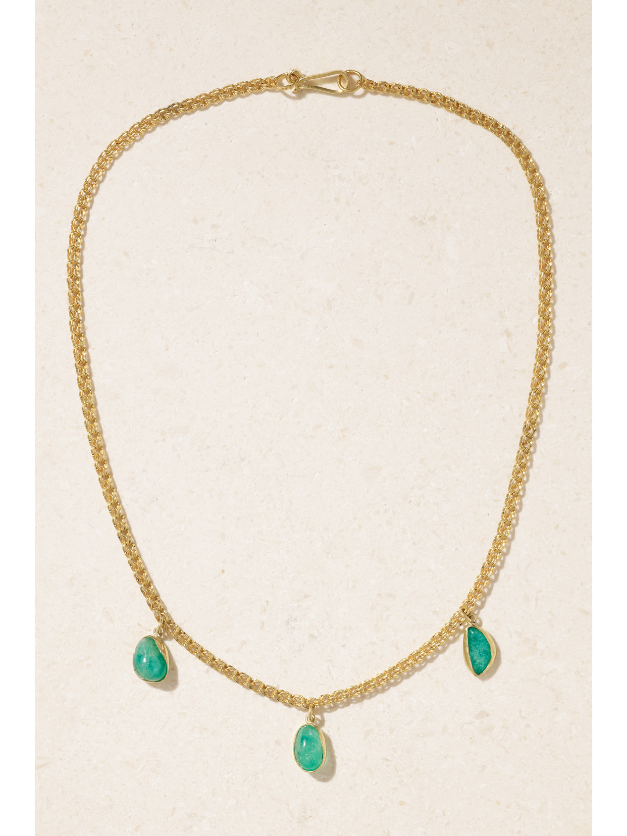 Pippa Small Together Forever Sofia 18-karat Gold Emerald Necklace