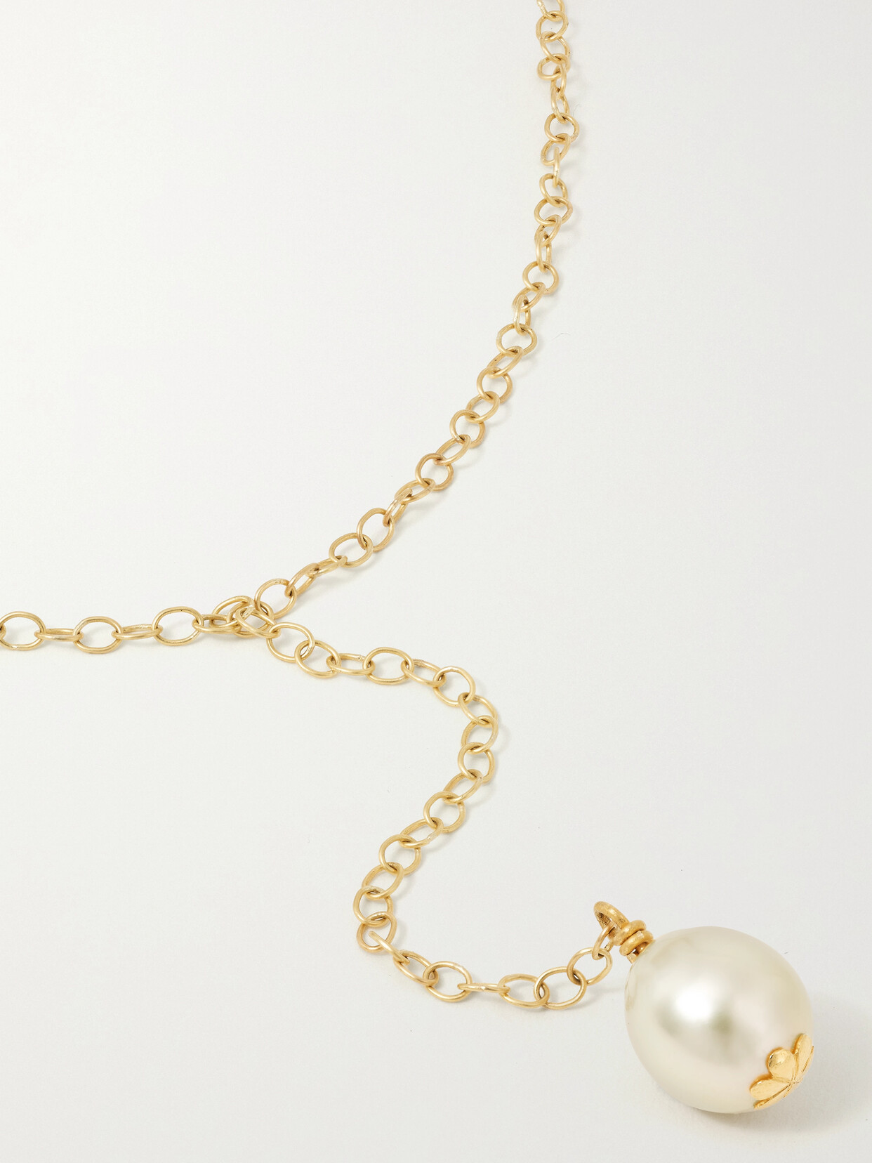 Pippa Small - 18-karat Gold Pearl Necklace - one size