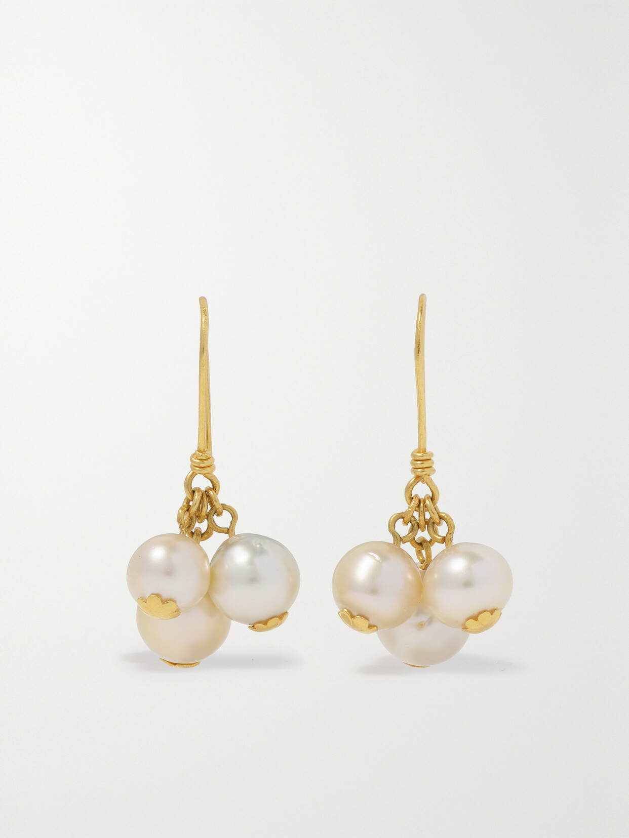 Pippa Small 18-karat Gold Pearl Earrings