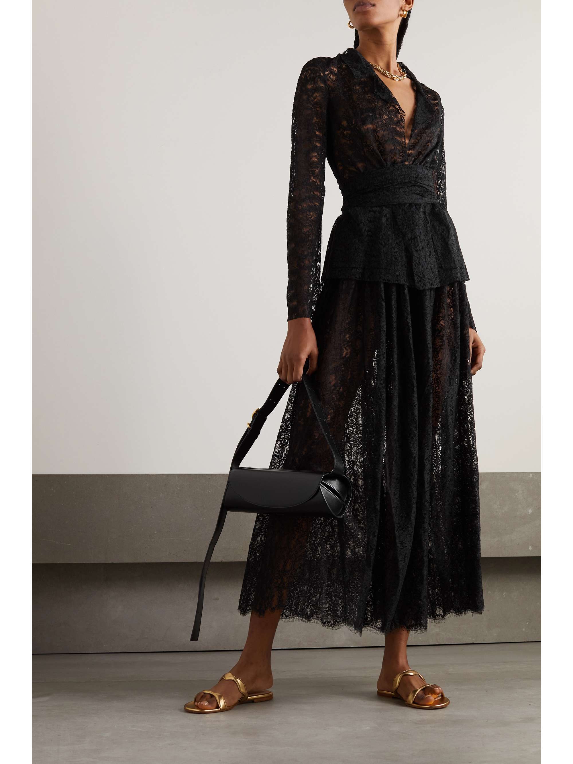 lace maxi skirt