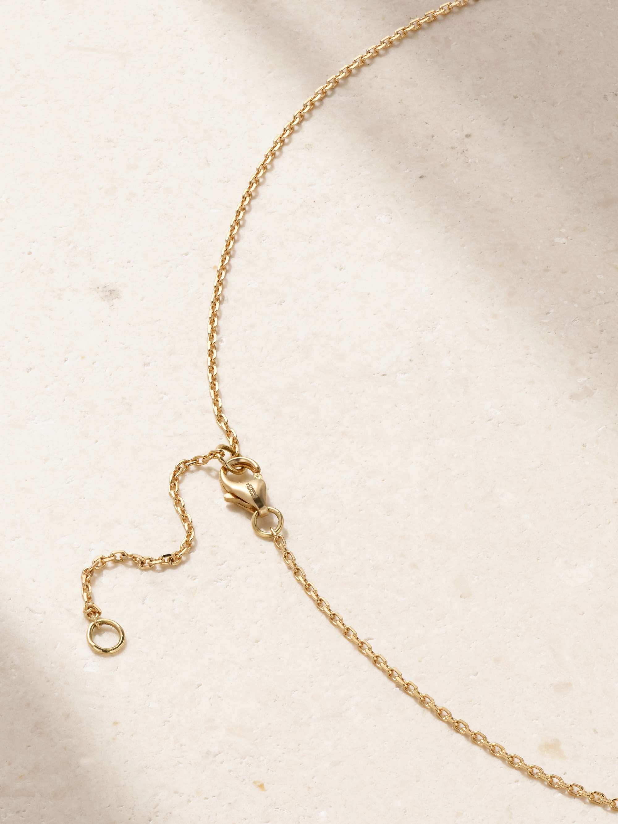 L'ATELIER NAWBAR The Little Blue Jay 18-karat gold multi-stone necklace