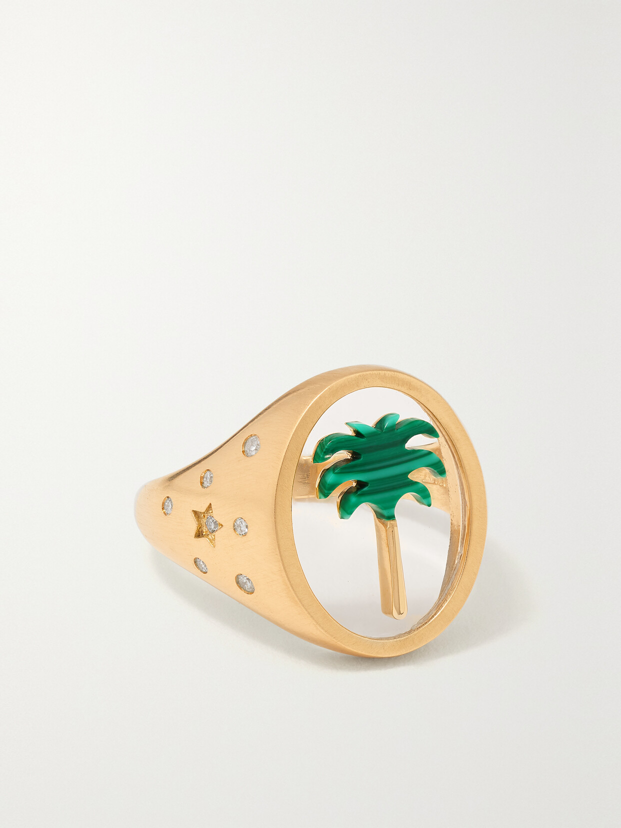 L'Atelier Nawbar - Palm 2.0 18-karat Gold Multi-stone Ring - 4