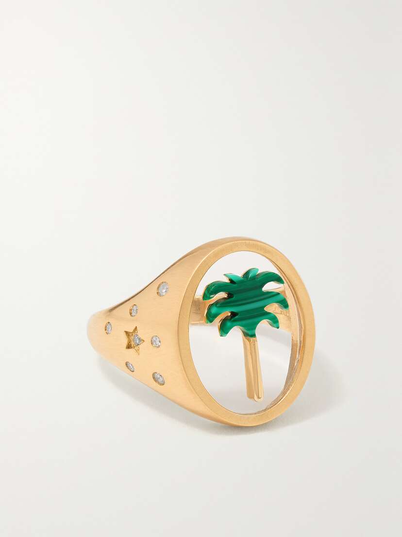 L’Atelier Nawbar Palm 2.0 18-karat  Multi-stone Ring