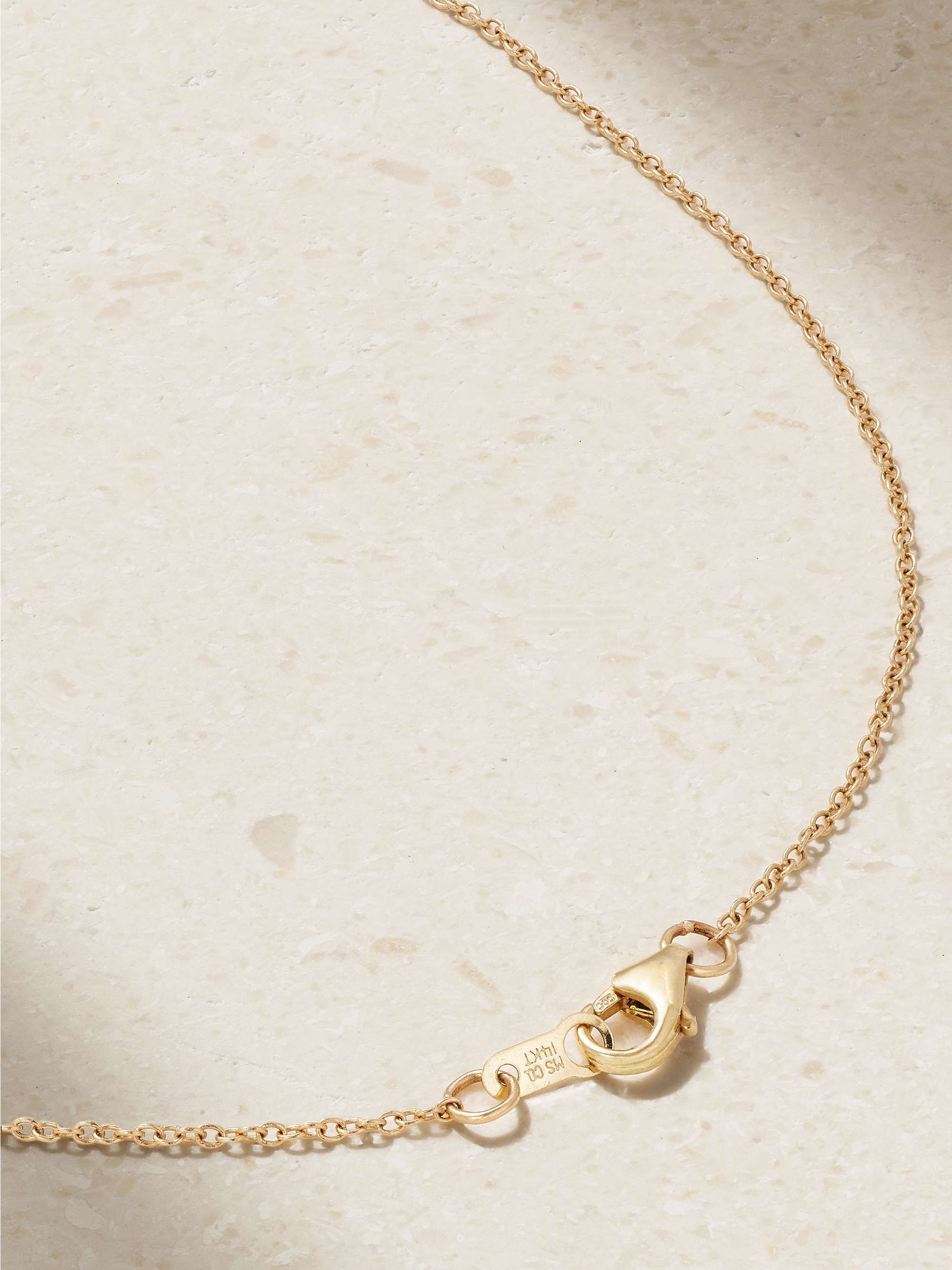 ANDREA FOHRMAN Mini Cosmo 14K 黄金、蛋白石、钻石项链