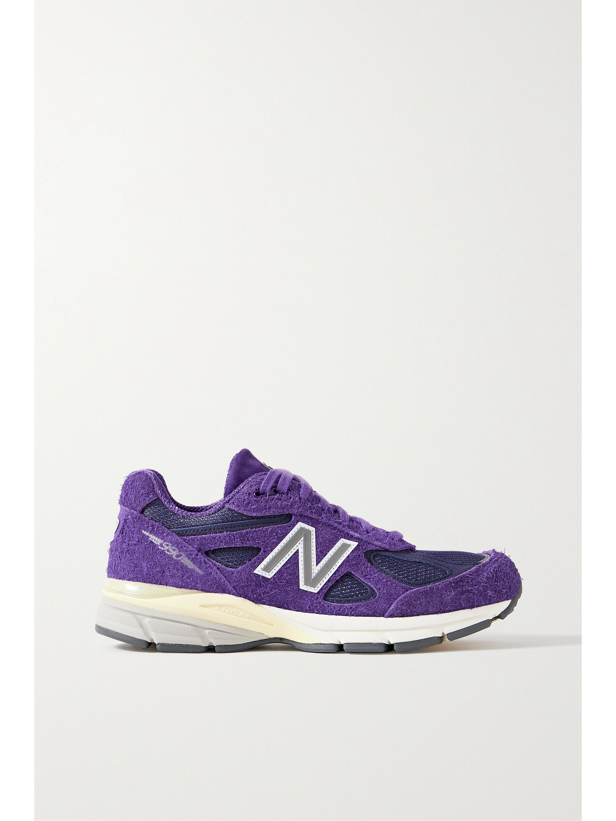 New Balance - Made In Usa 990v4 Rubber-trimmed Suede And Mesh Sneakers - Purple