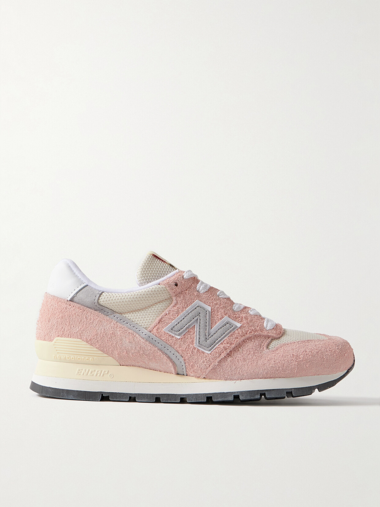 New Balance - 996 Leather-trimmed Suede And Mesh Sneakers - Pink