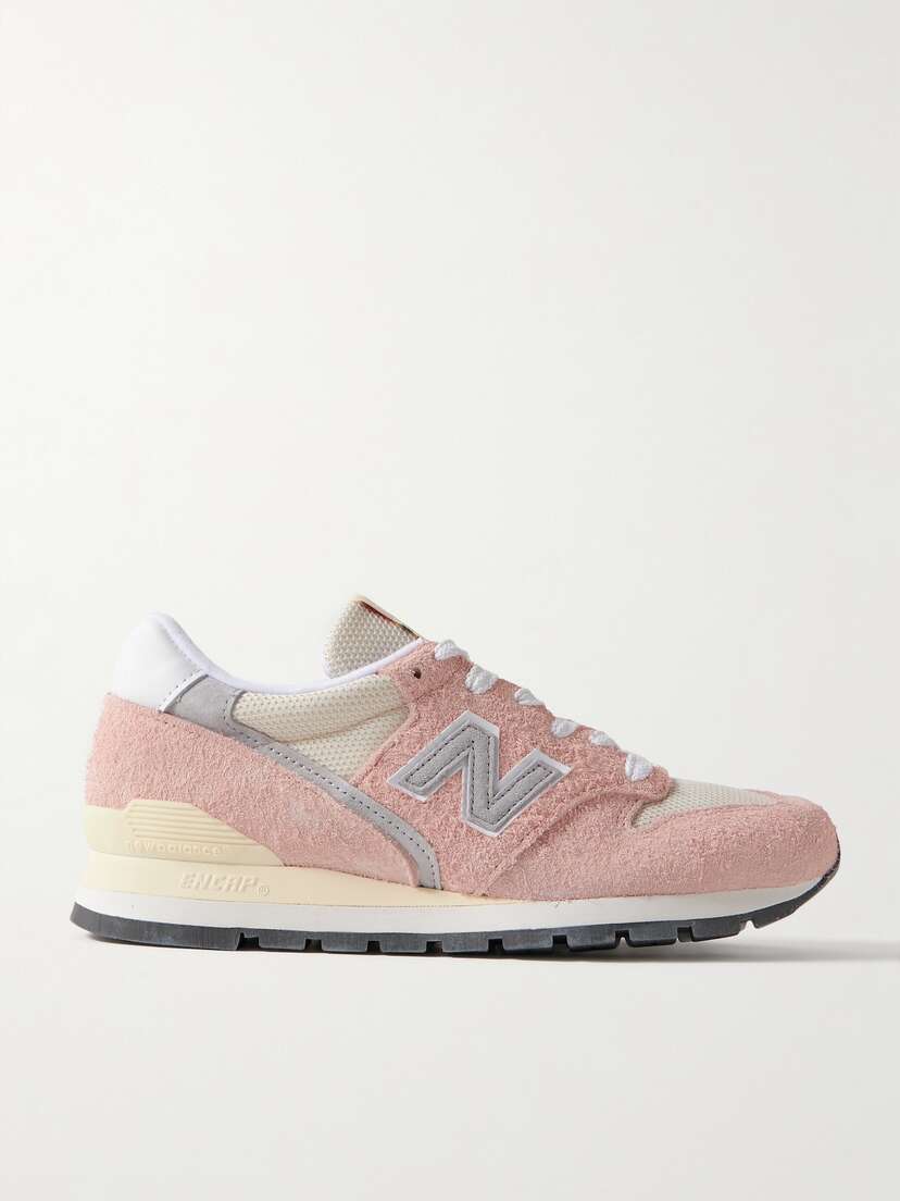 New Balance 996 Leather-trimmed Suede And Mesh Sneakers