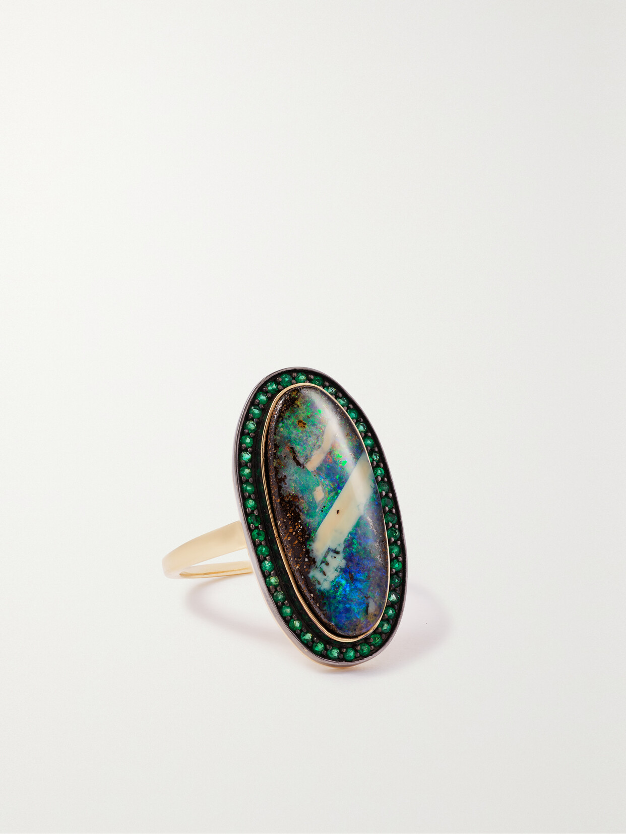 Andrea Fohrman Gold, Emerald And Opal Ring