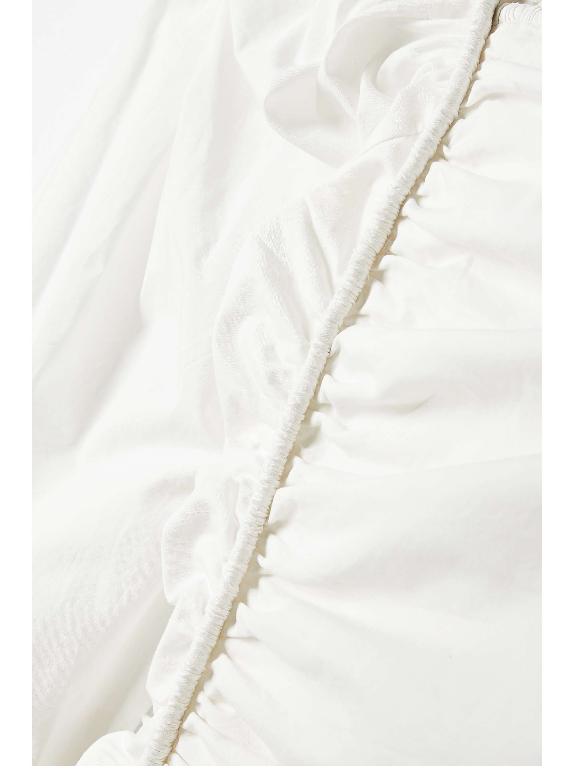 ULLA JOHNSON Fiorella one-shoulder gathered cotton-poplin midi dress