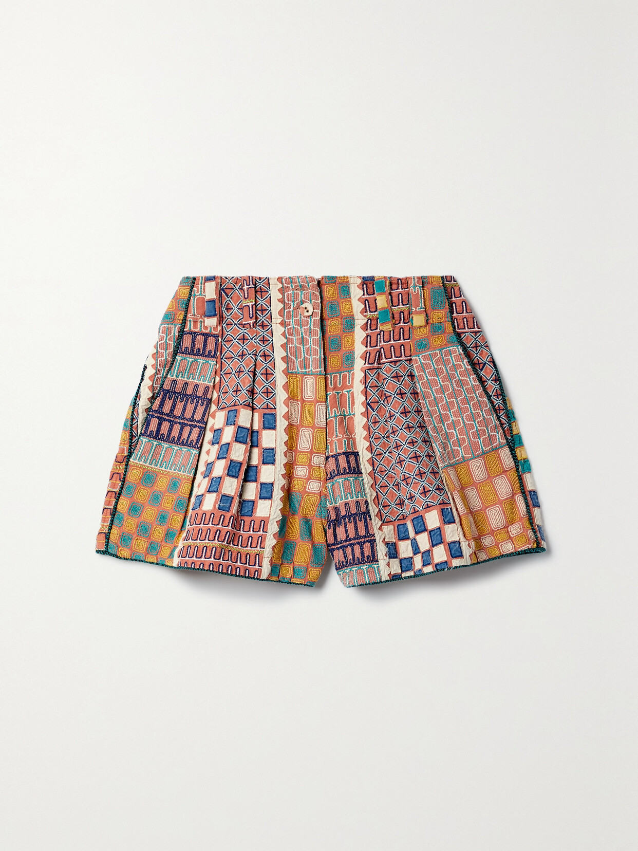 Ulla Johnson Freda Embroidered Cotton Shorts
