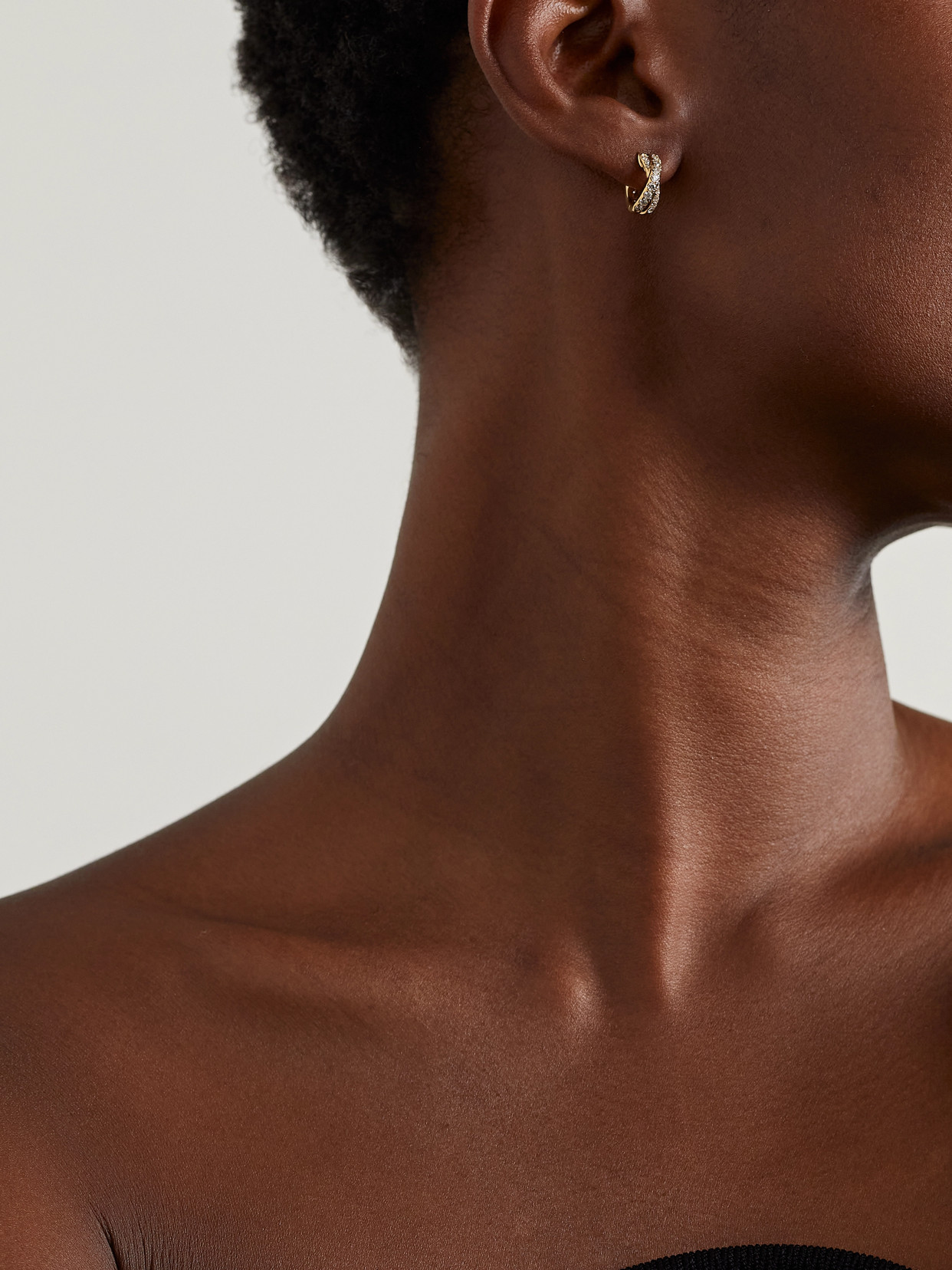 David Yurman Crossover 18-karat Gold Diamond Hoop Earrings In Gold