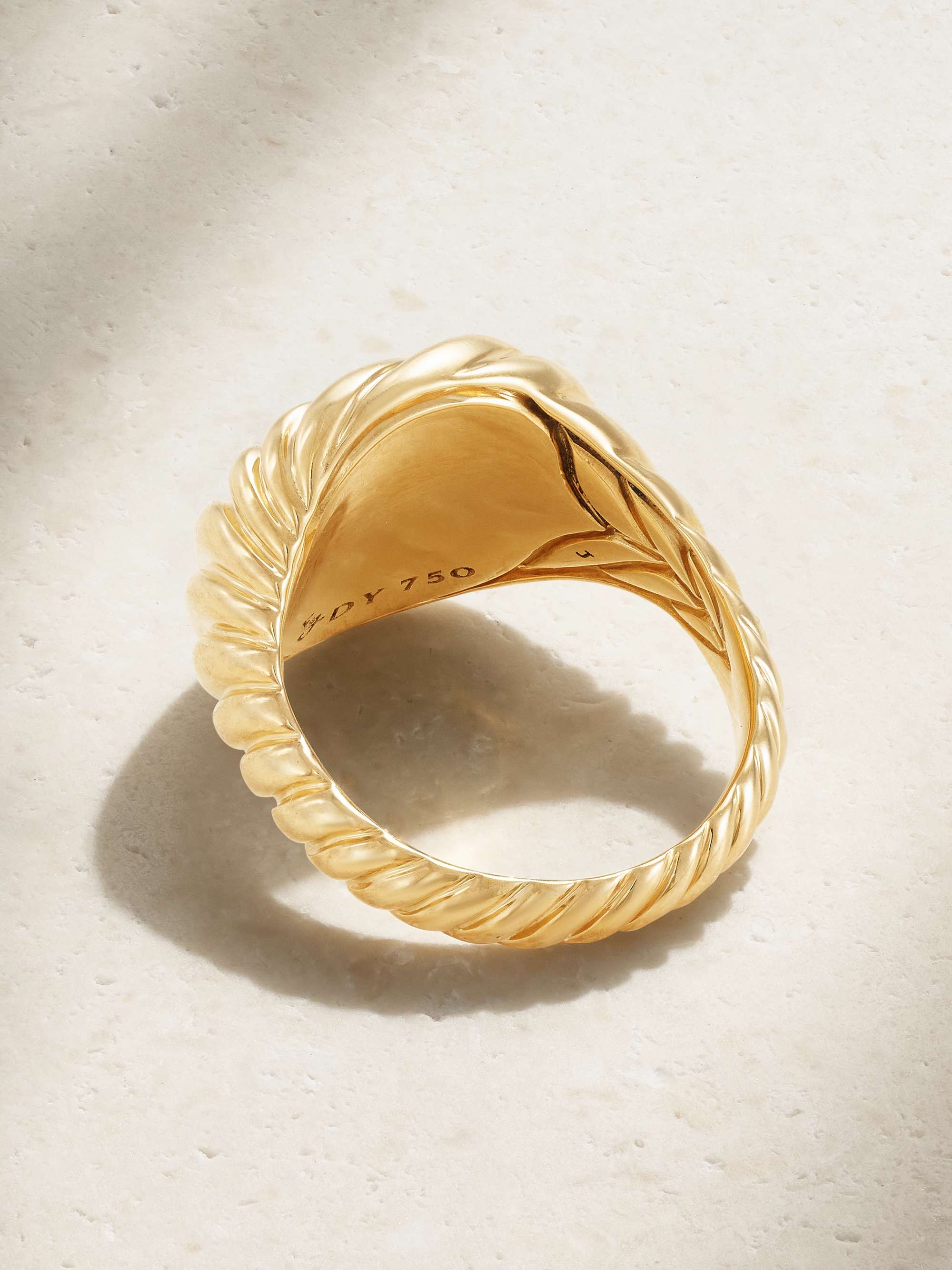 DAVID YURMAN Cable 18-karat gold signet ring