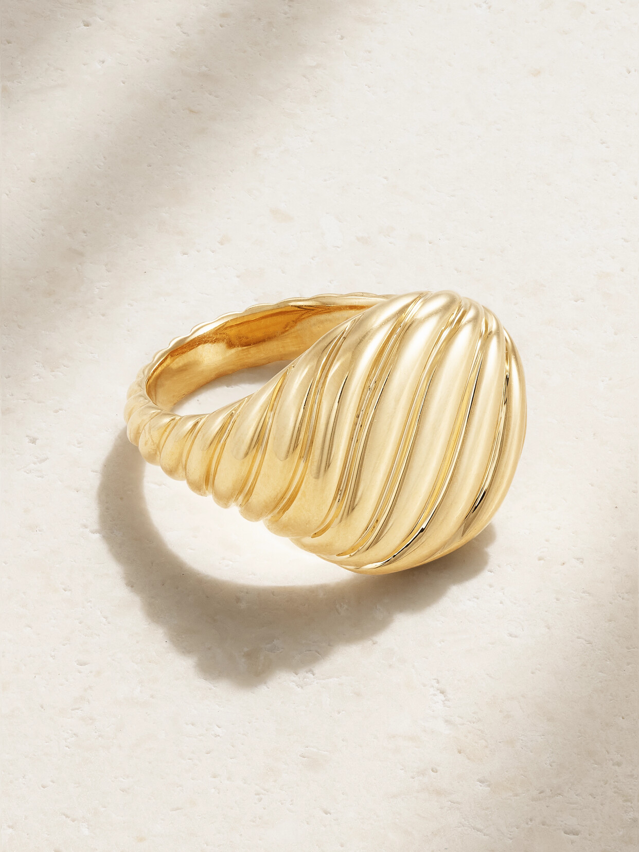 David Yurman Cable 18-karat Gold Signet Ring