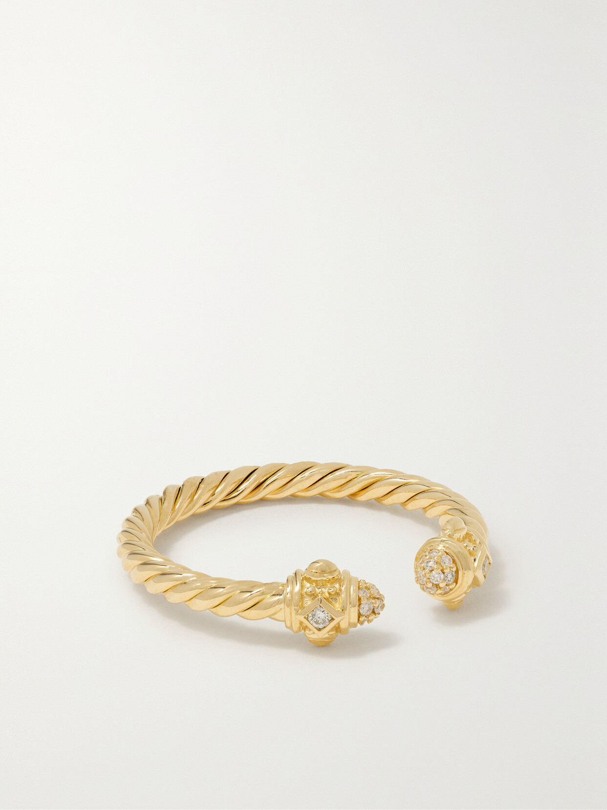 Shop David Yurman Renaissance 18-karat Gold Diamond Ring