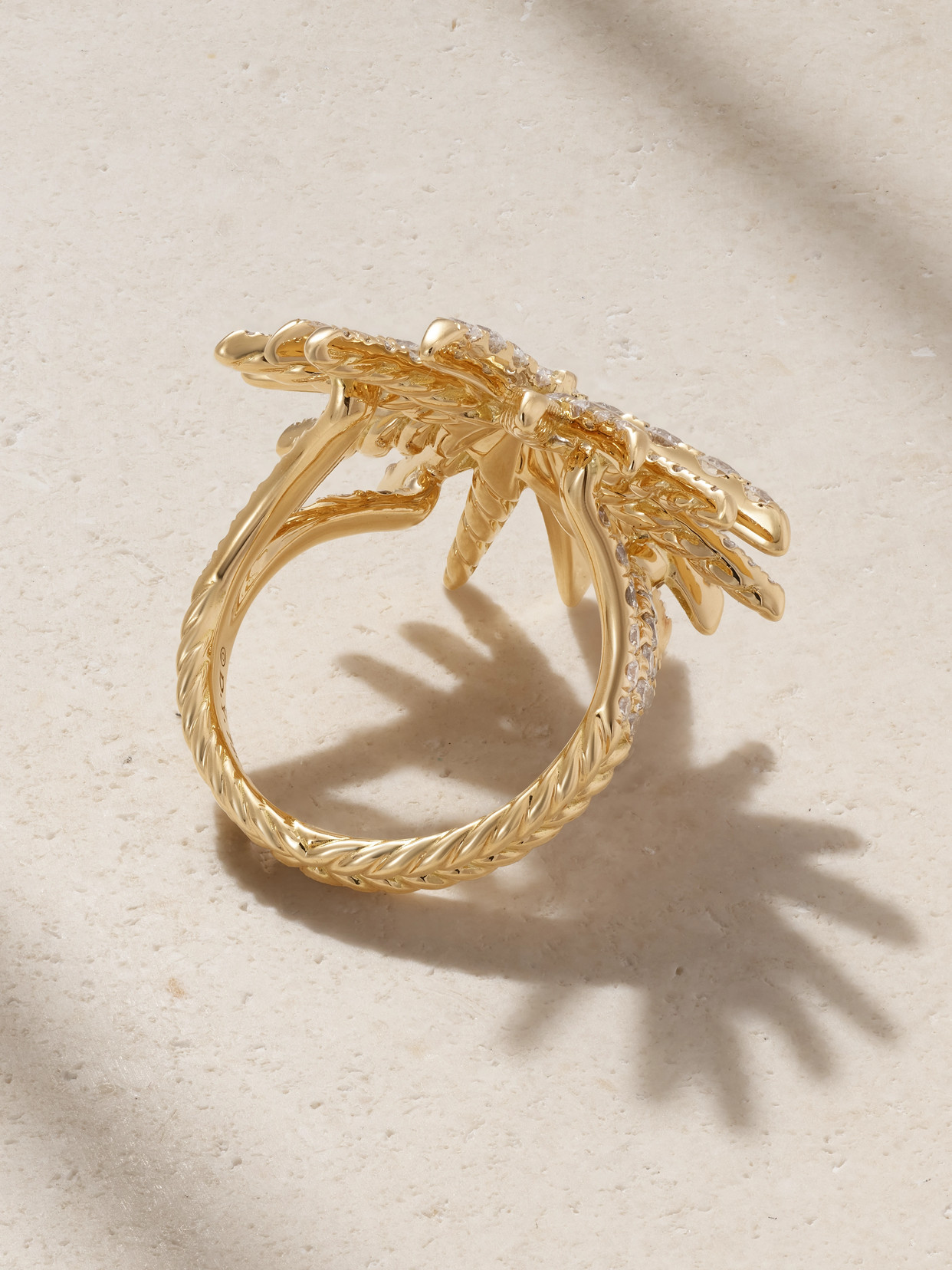 David Yurman Starbust 18-karat Gold Diamond Ring In Gold