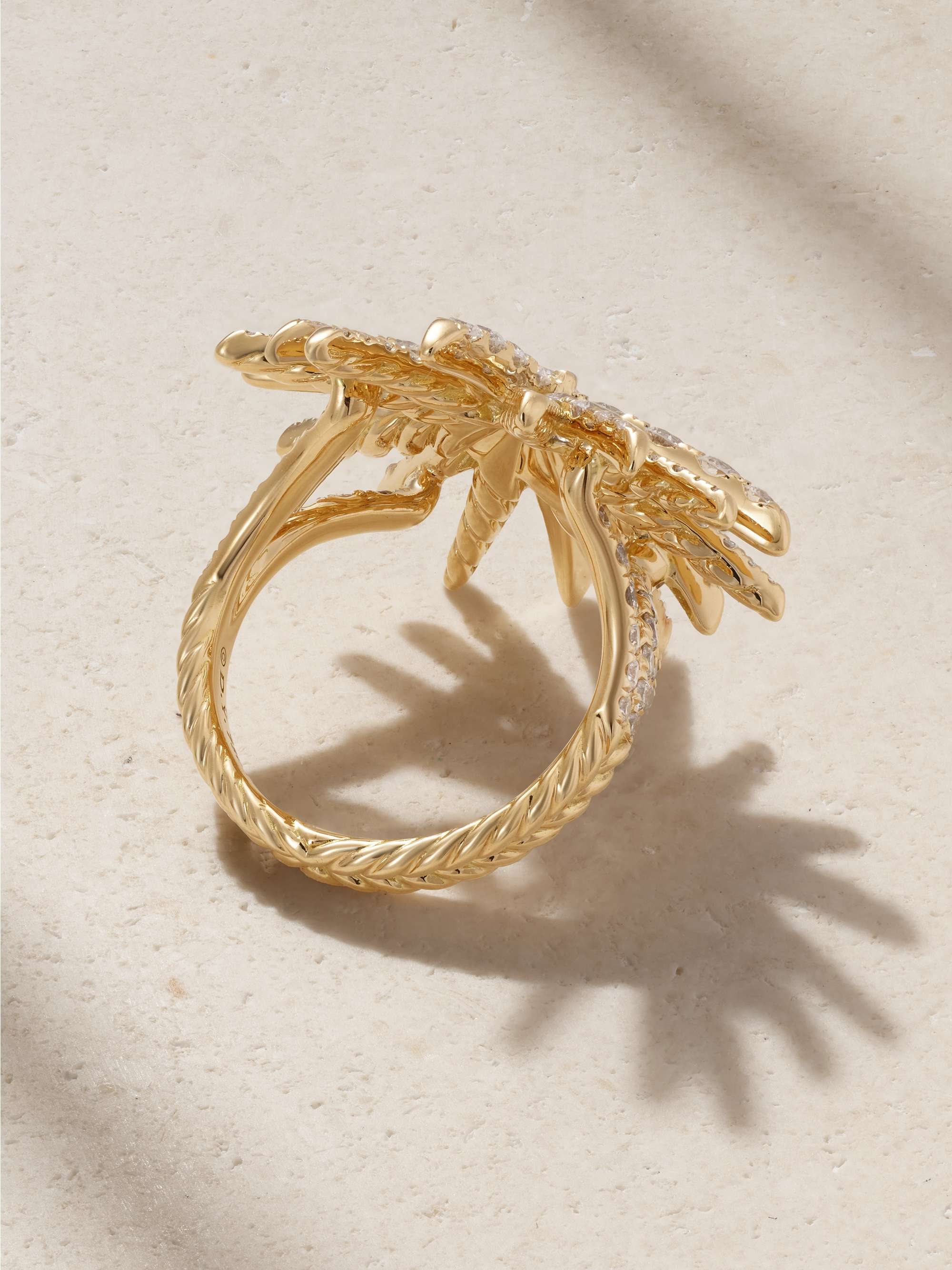 DAVID YURMAN Starbust 18-karat gold diamond ring