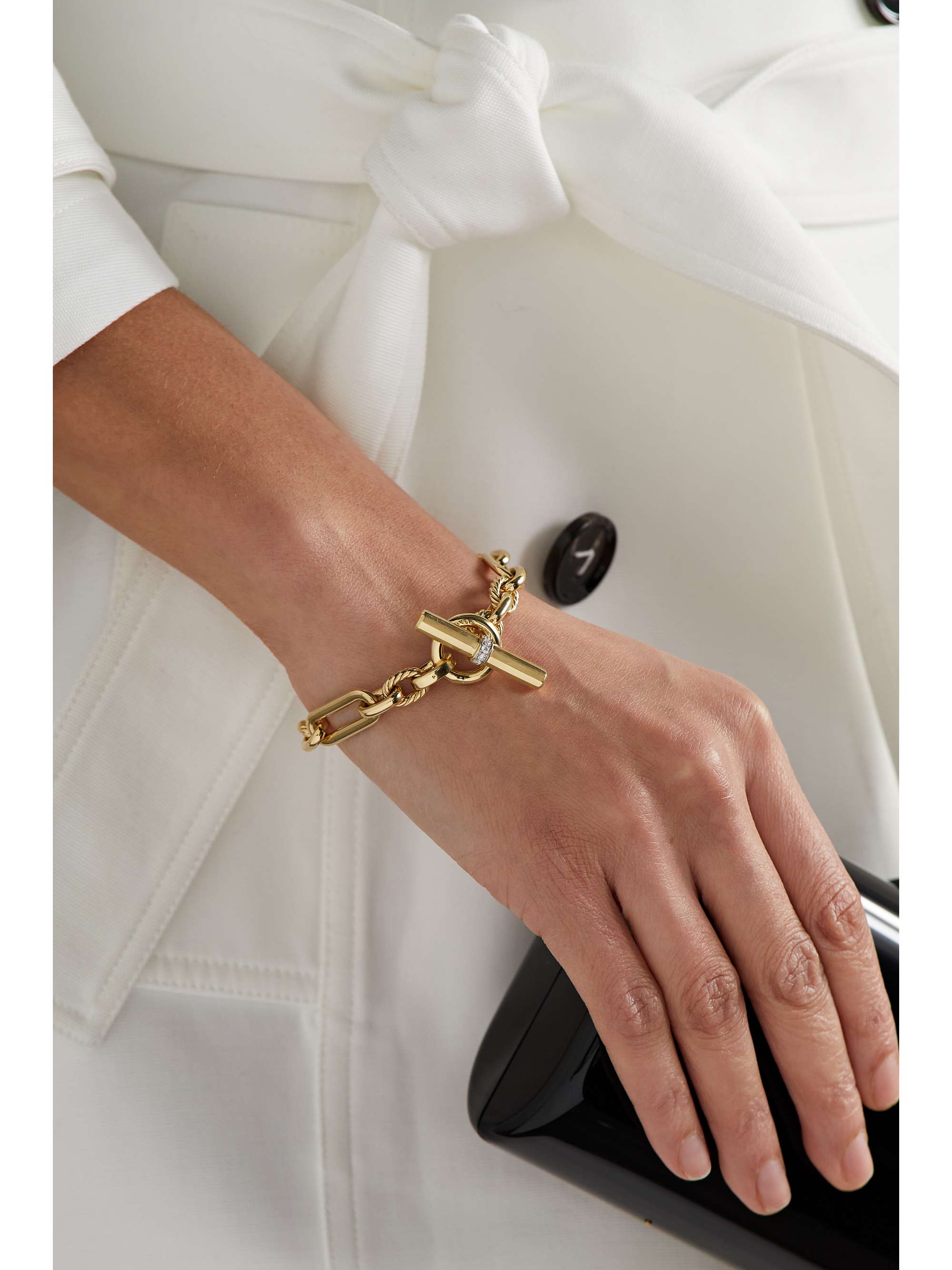 DAVID YURMAN Lexington 18-karat gold diamond bracelet