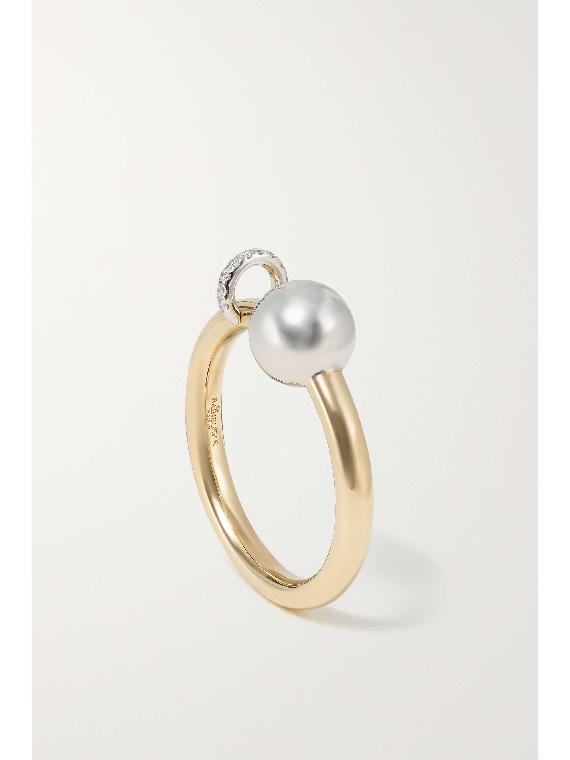 RAINBOW K 18-karat yellow and white gold diamond ring