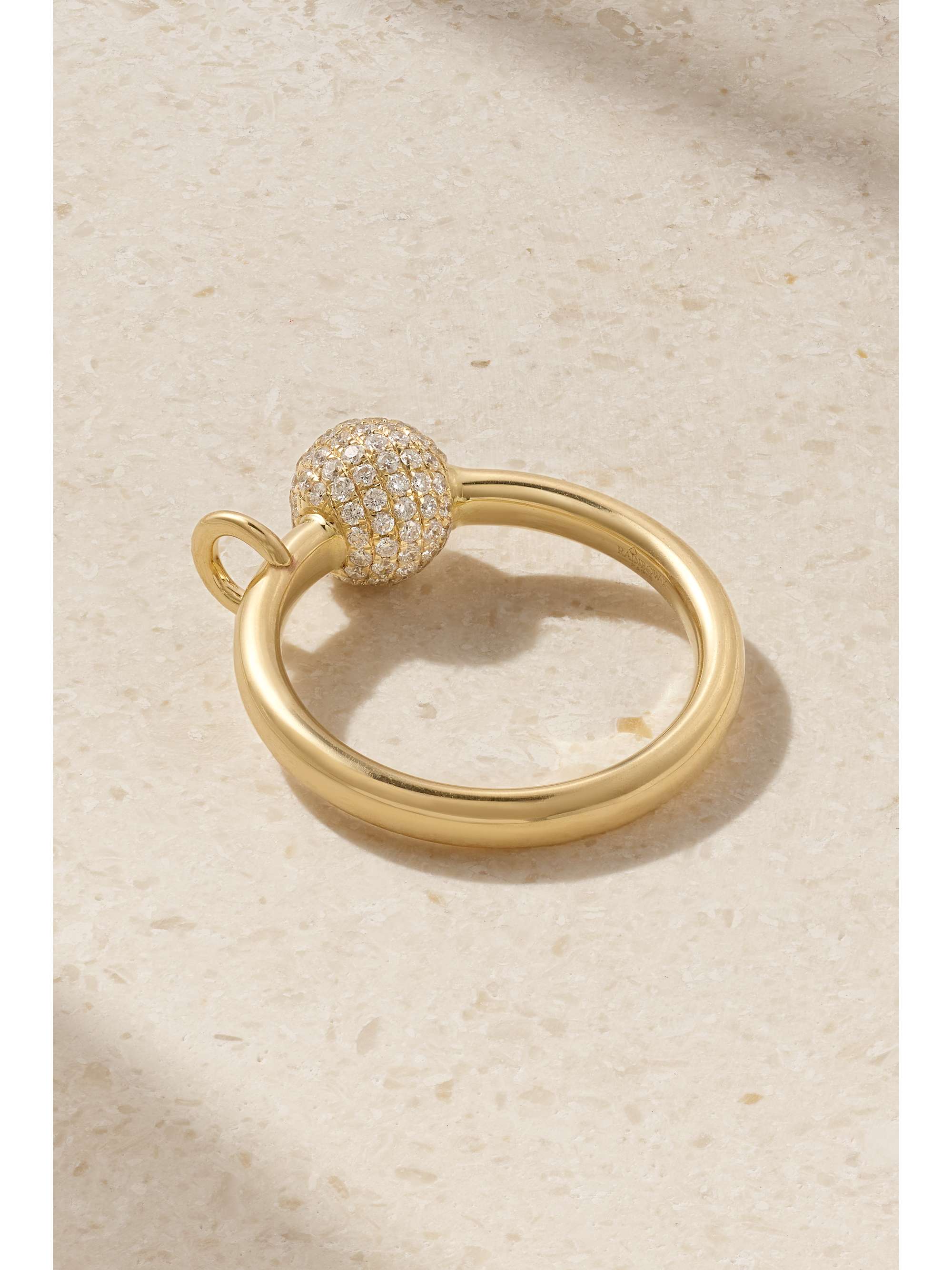 RAINBOW K 14-karat gold diamond ring