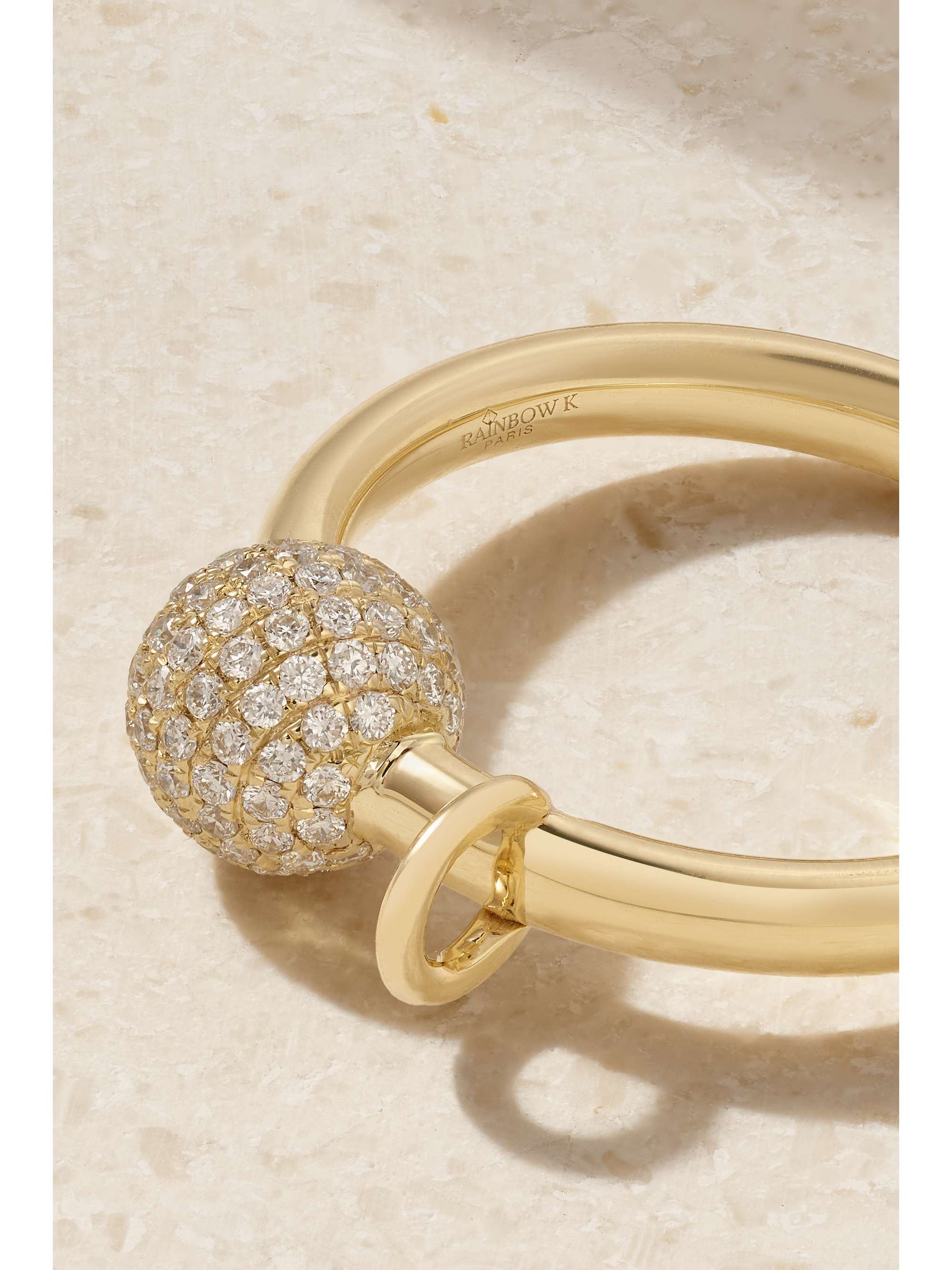 RAINBOW K 14-karat gold diamond ring