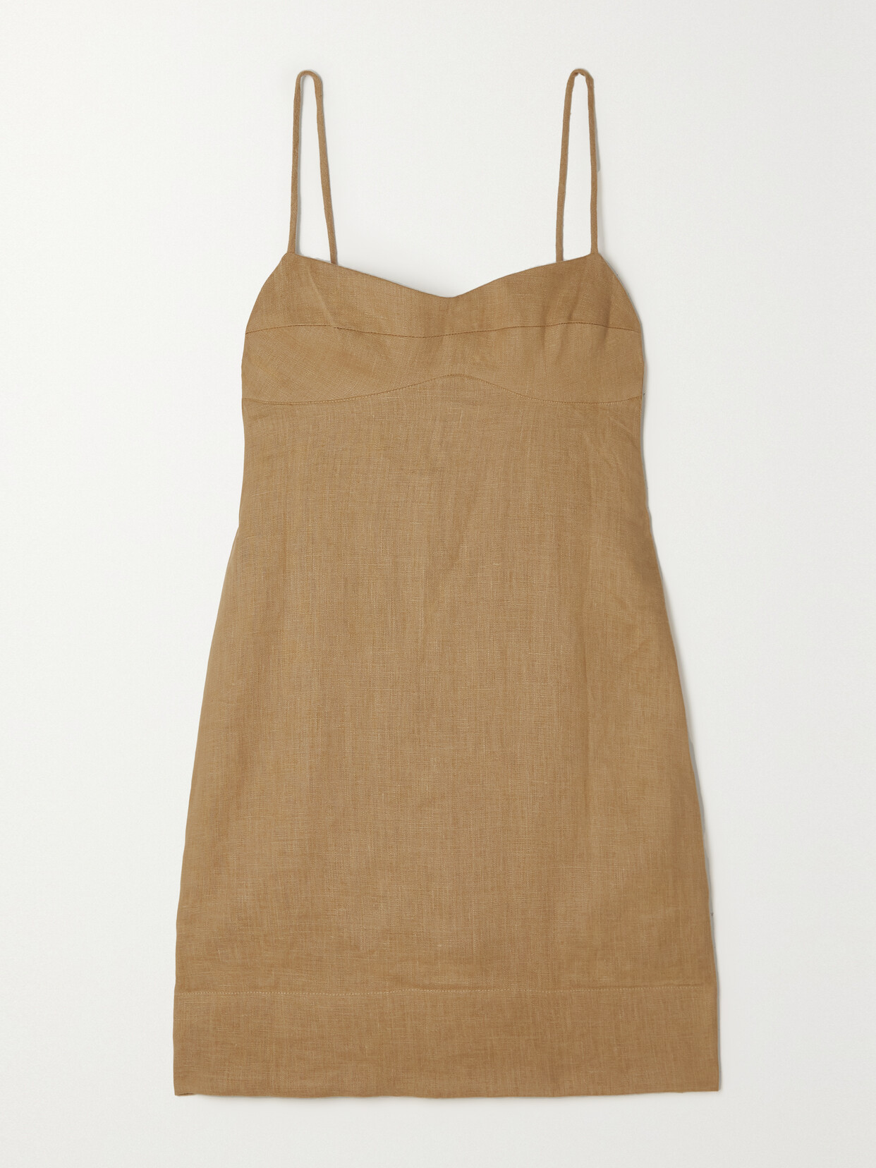 Haight - + Net Sustain Patricia Linen Mini Dress - Brown