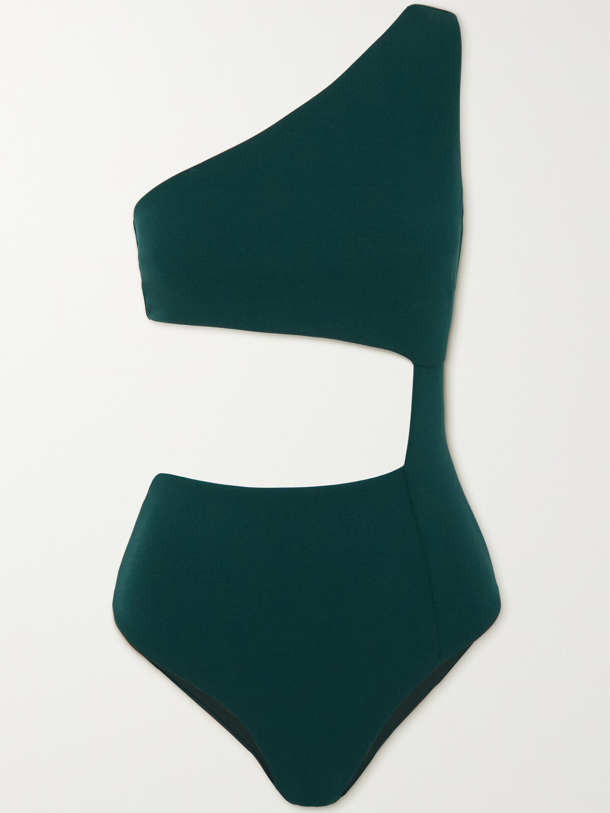 Haight - + Net Sustain Mika Cutout Crepe Swimsuit - Green