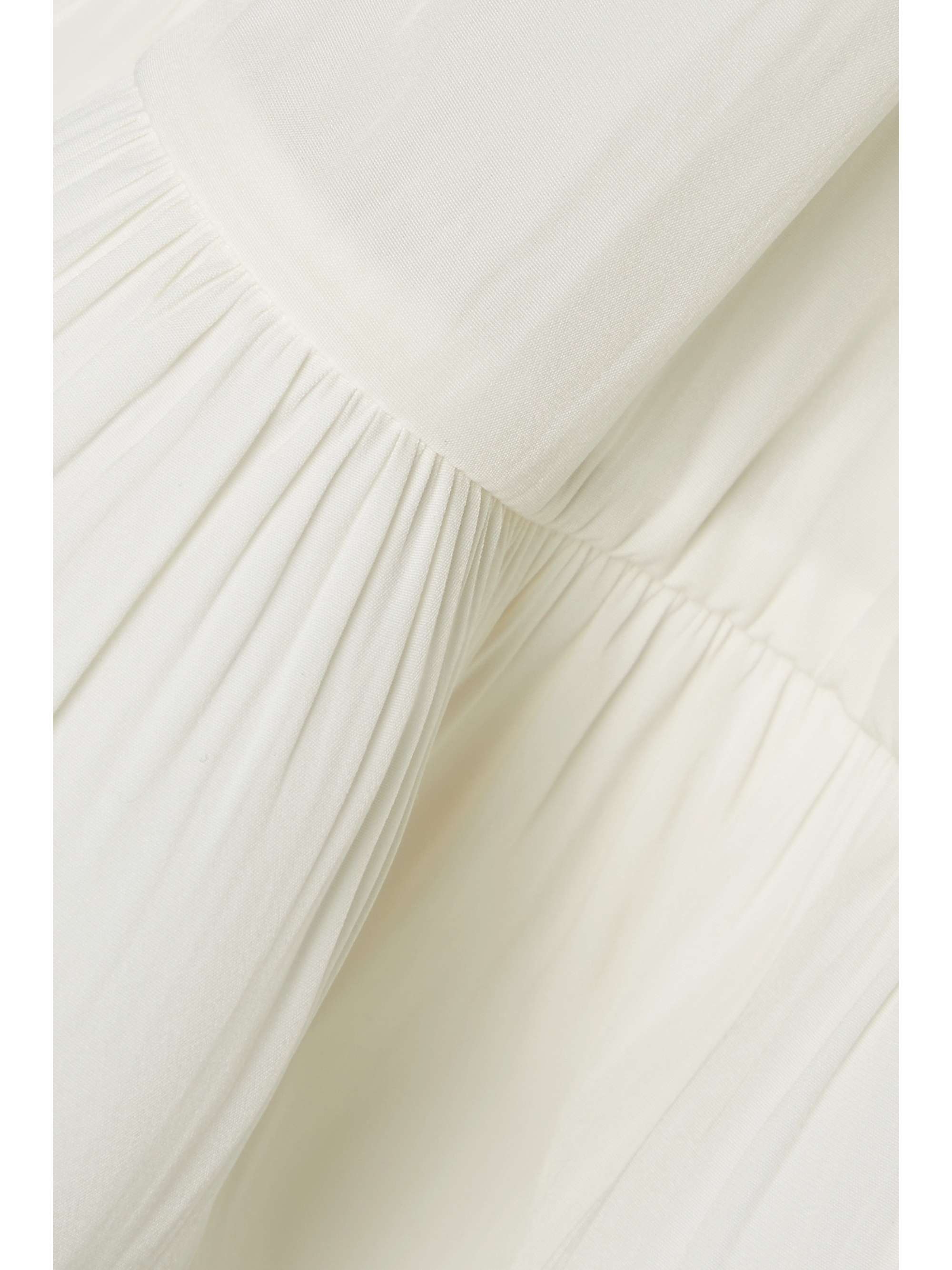 LANVIN Cape-effect belted charmeuse mini dress
