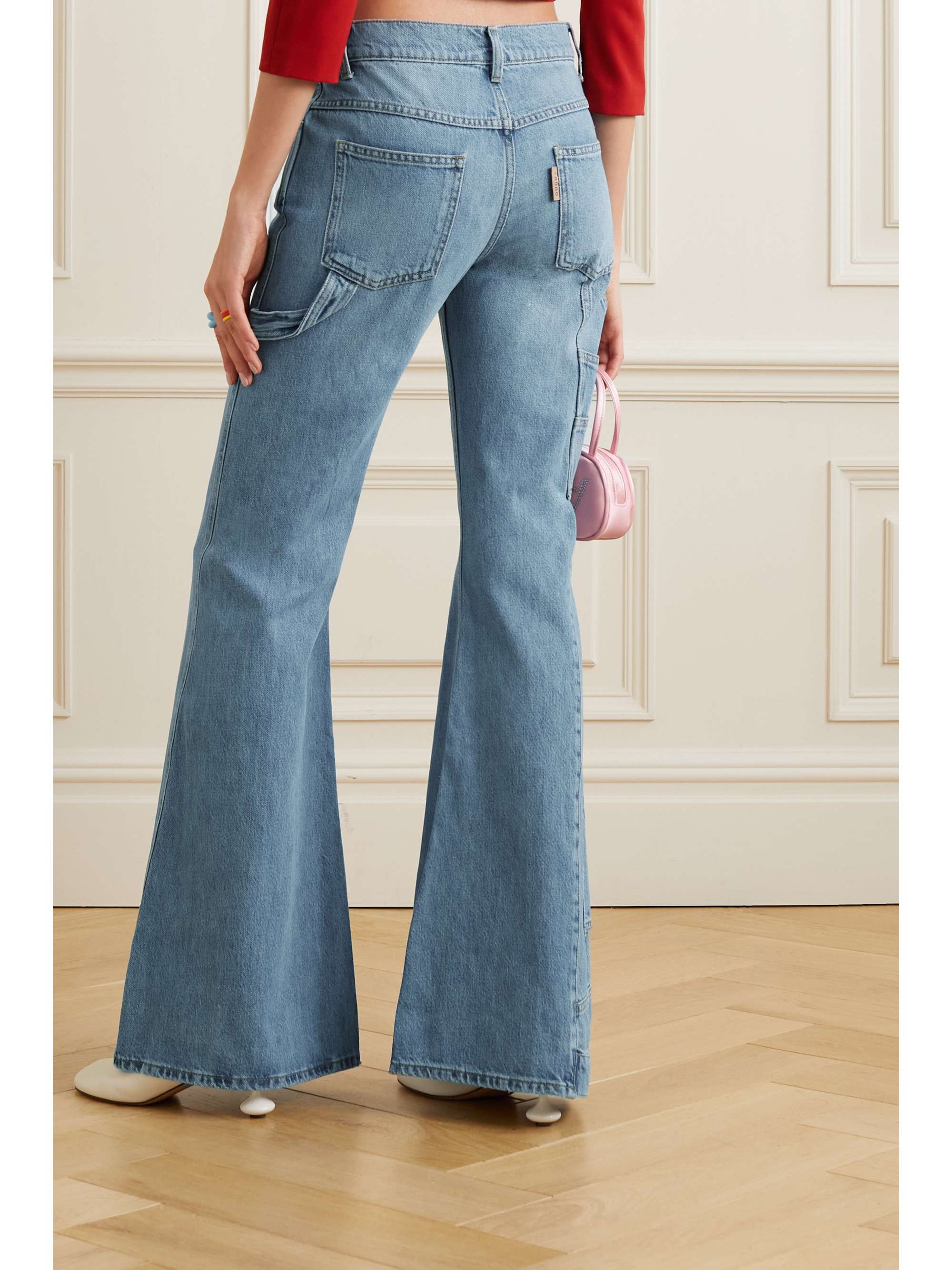 DODO BAR OR Hayes paneled mid-rise flared jeans
