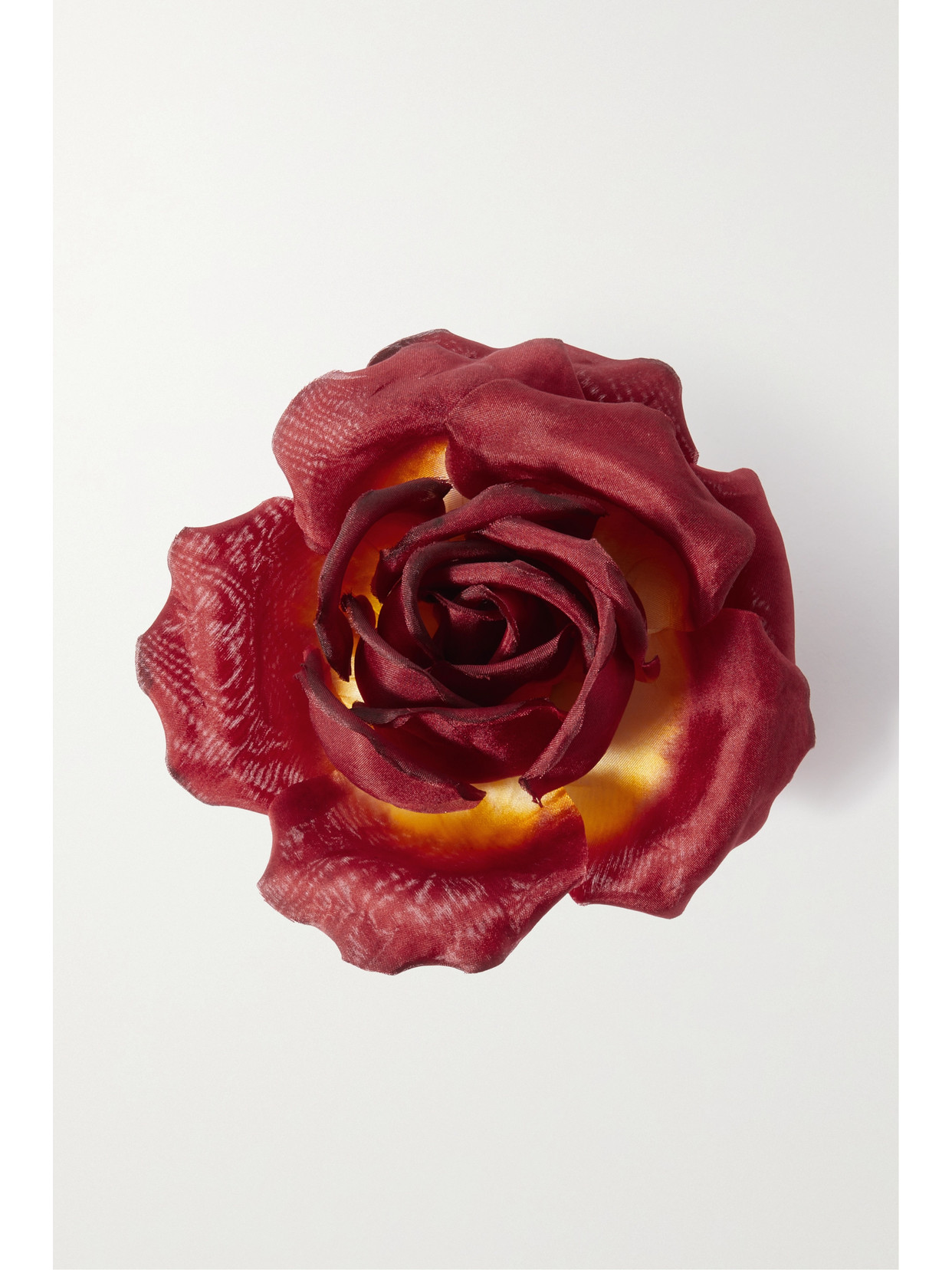 SAINT LAURENT ROSE SATIN BROOCH