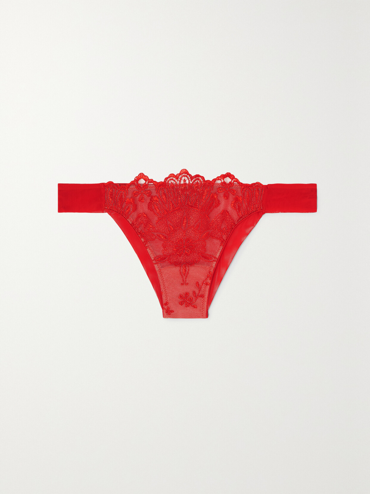 I.D. Sarrieri - Crossette Embroidered Tulle Thong - small