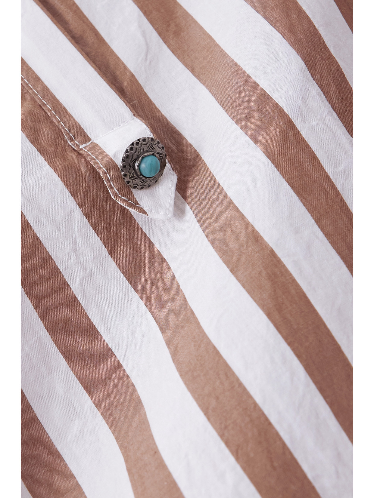 FORTELA VALERY STRIPED EMBELLISHED COTTON-VOILE MAXI DRESS