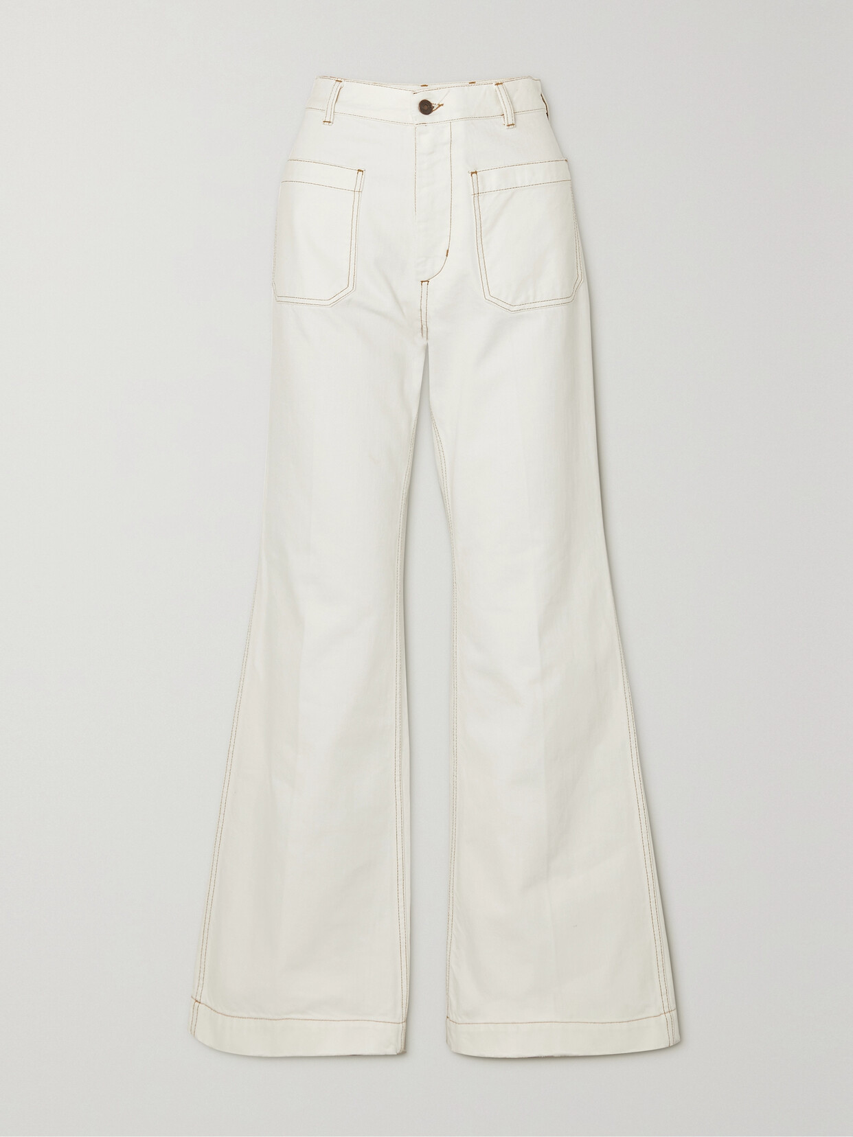 Fortela Joelle High-rise Straight-leg Jeans In Off