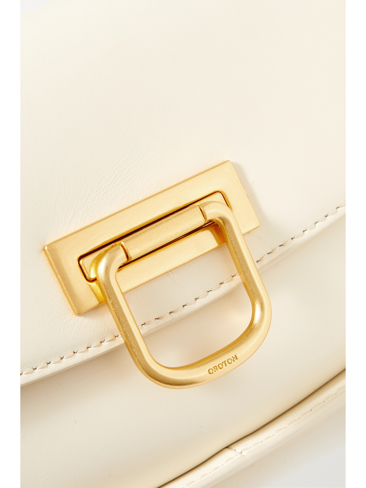 Oroton Colt Small Leather Shoulder Bag In Cream ModeSens