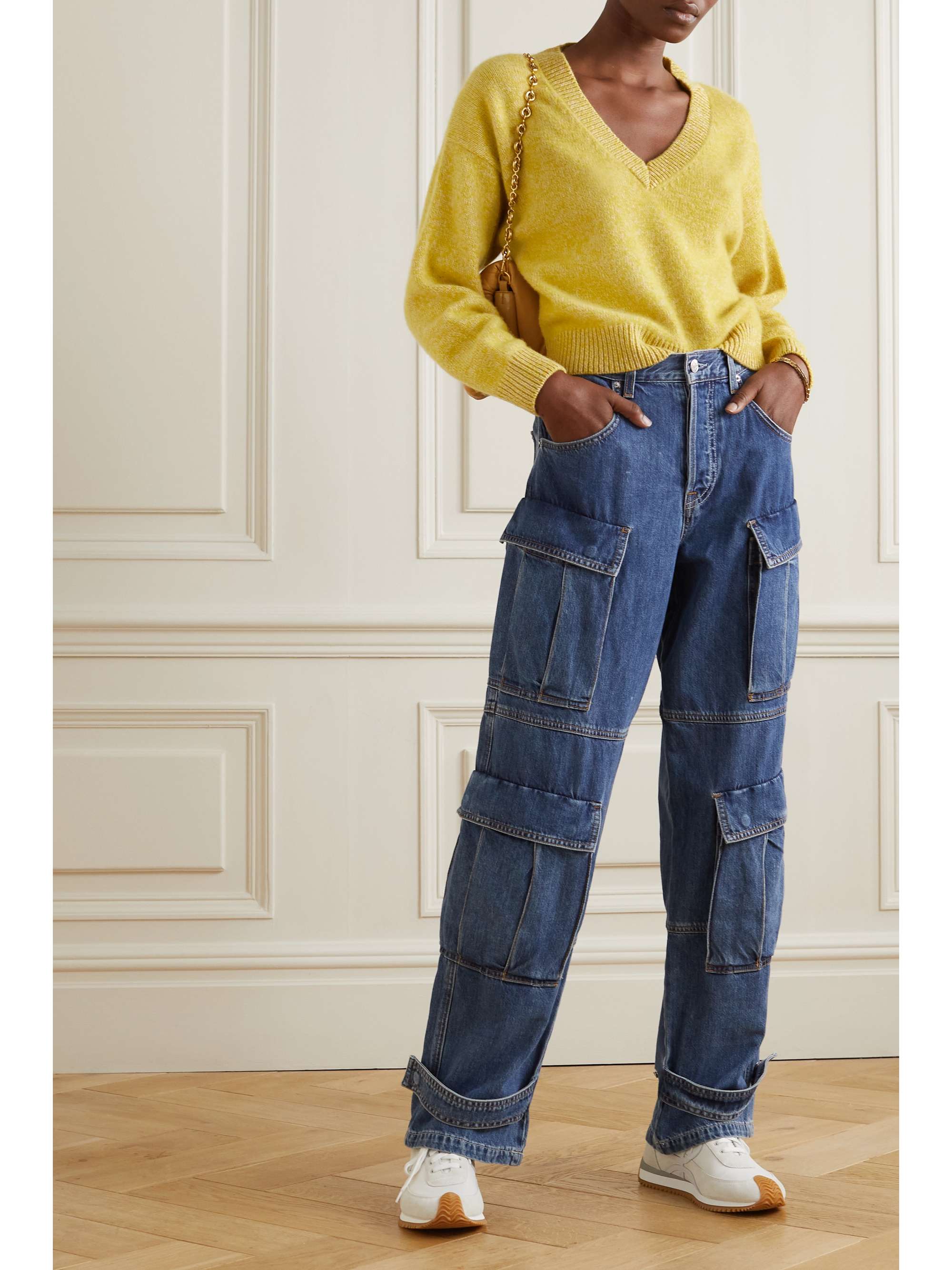 THE ELDER STATESMAN Mélange cashmere sweater