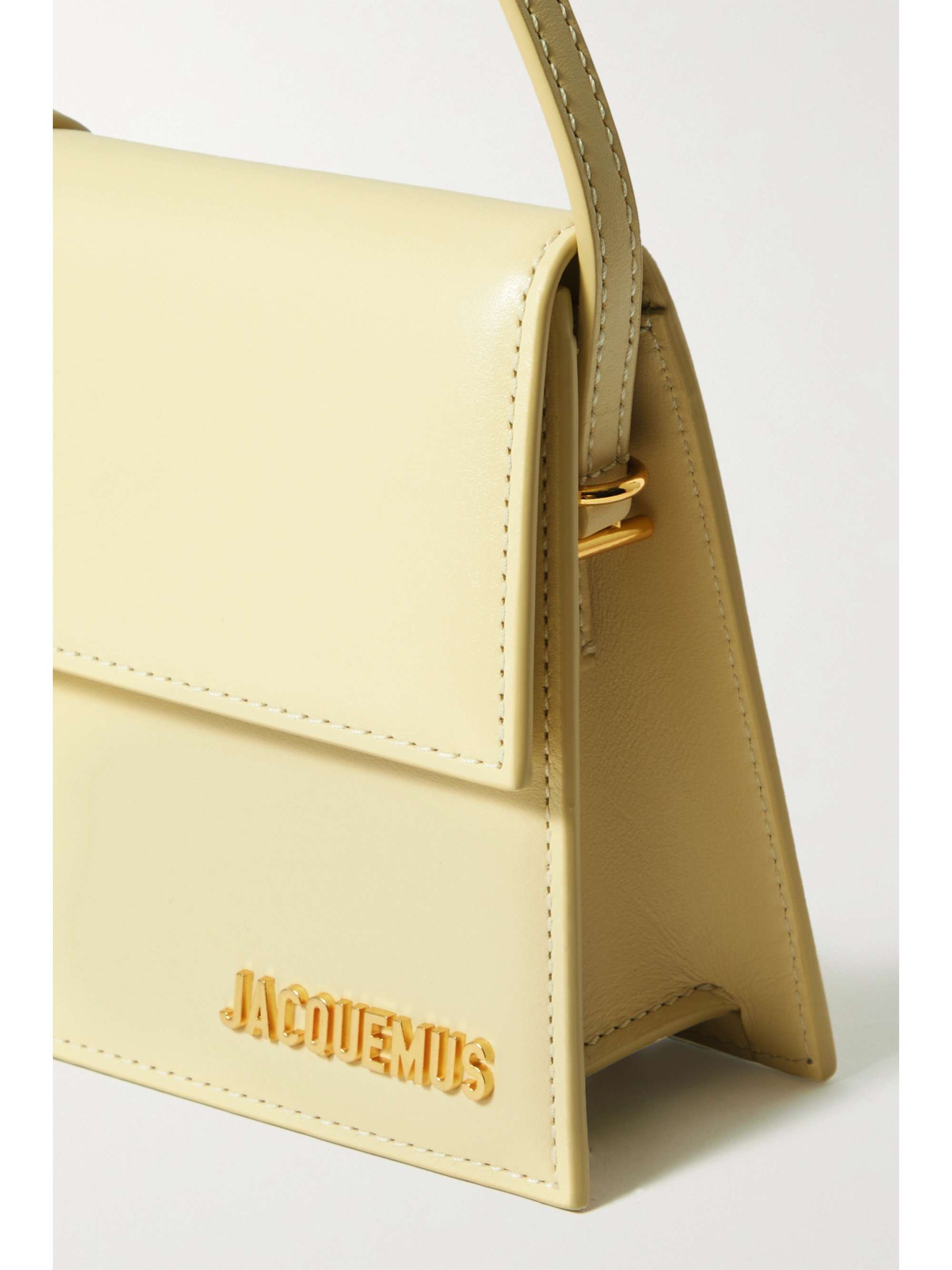 JACQUEMUS Le Bambino Long leather shoulder bag NETAPORTER