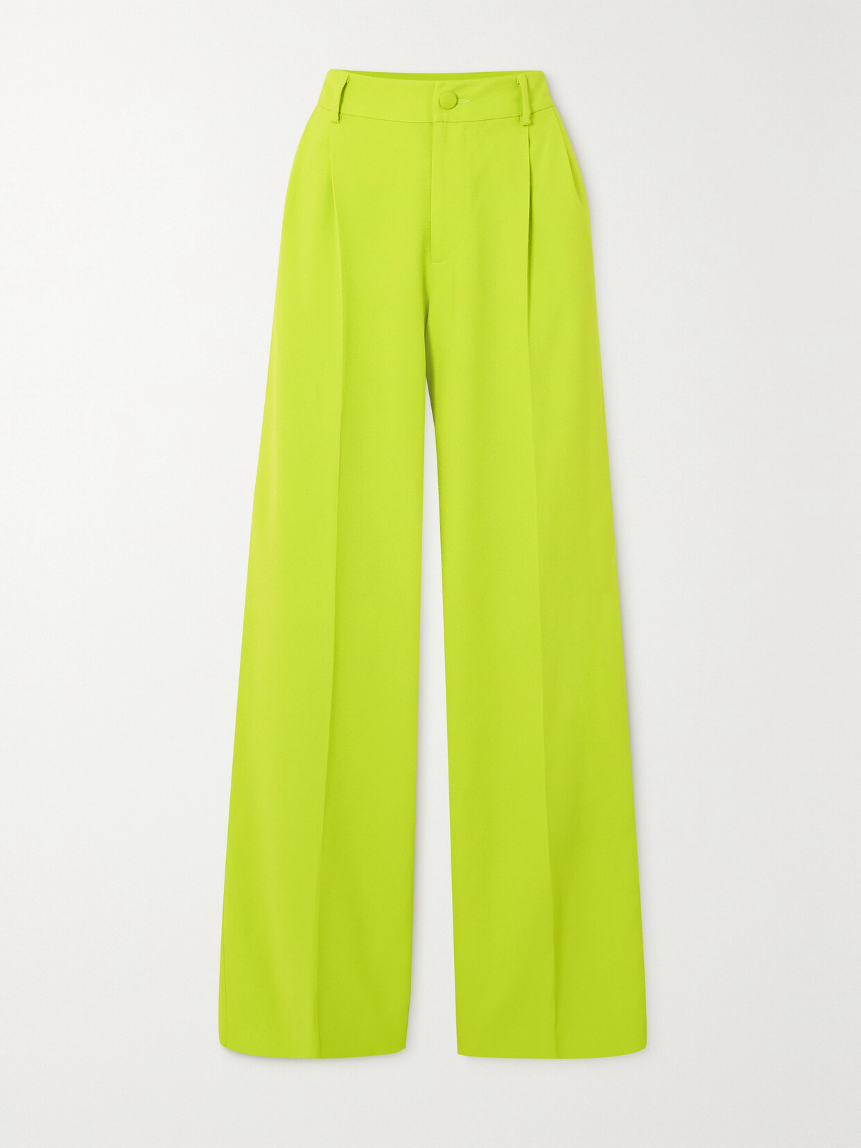 Huishan Zhang - Cosima Crepe Wide-leg Pants - Yellow