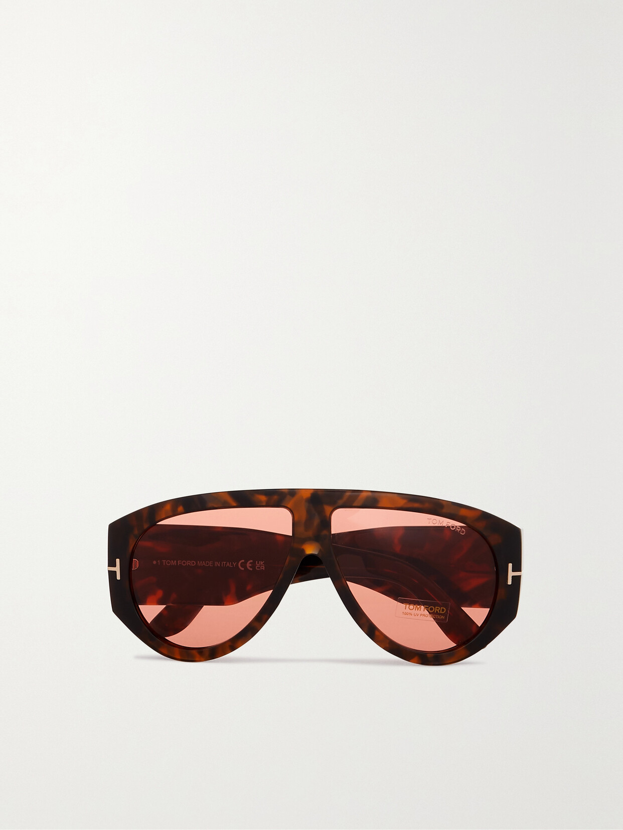 TOM FORD - Bronson D-frame Tortoiseshell Acetate Sunglasses - one size