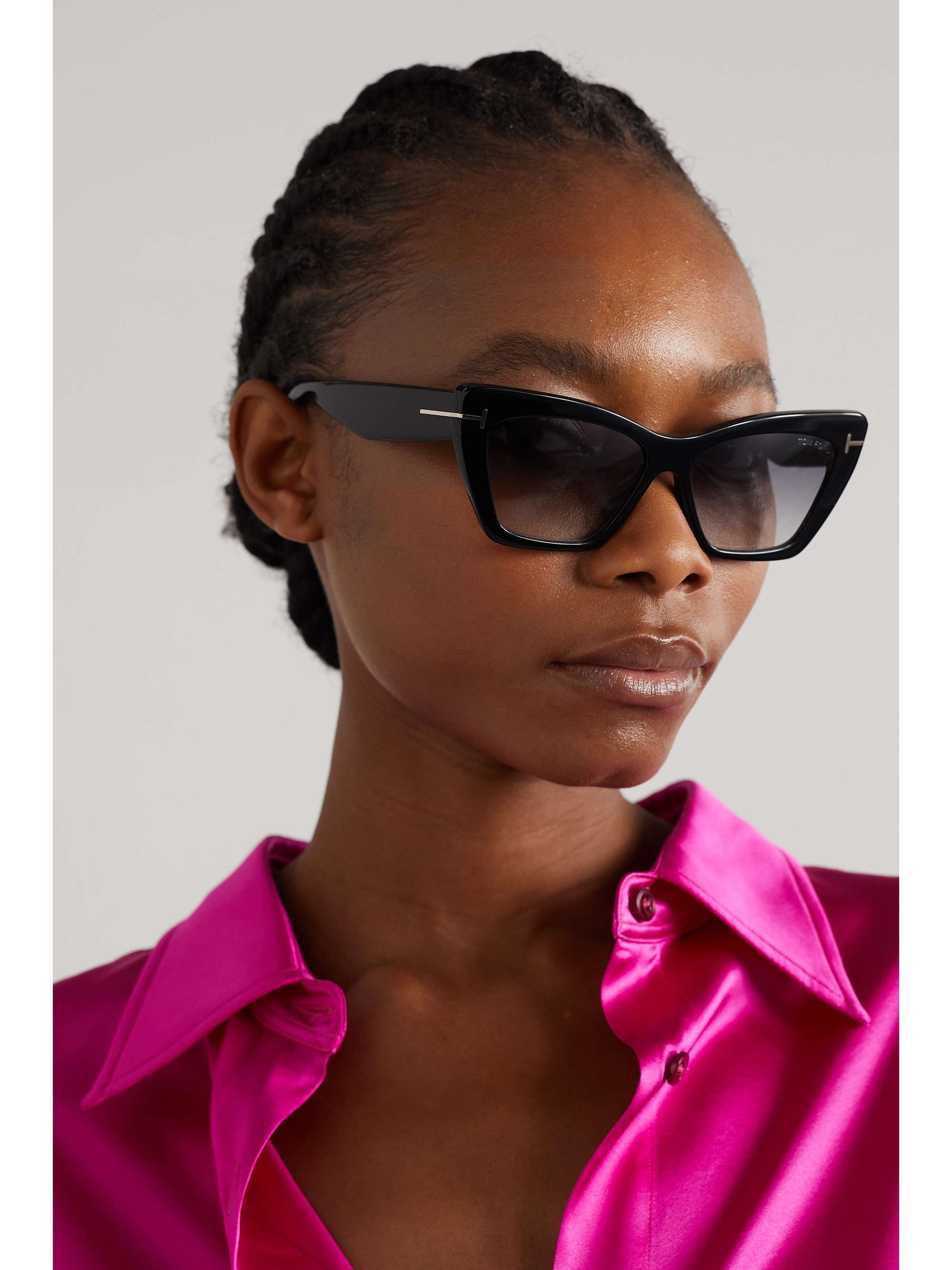 TOM Wyatt cat-eye acetate sunglasses |