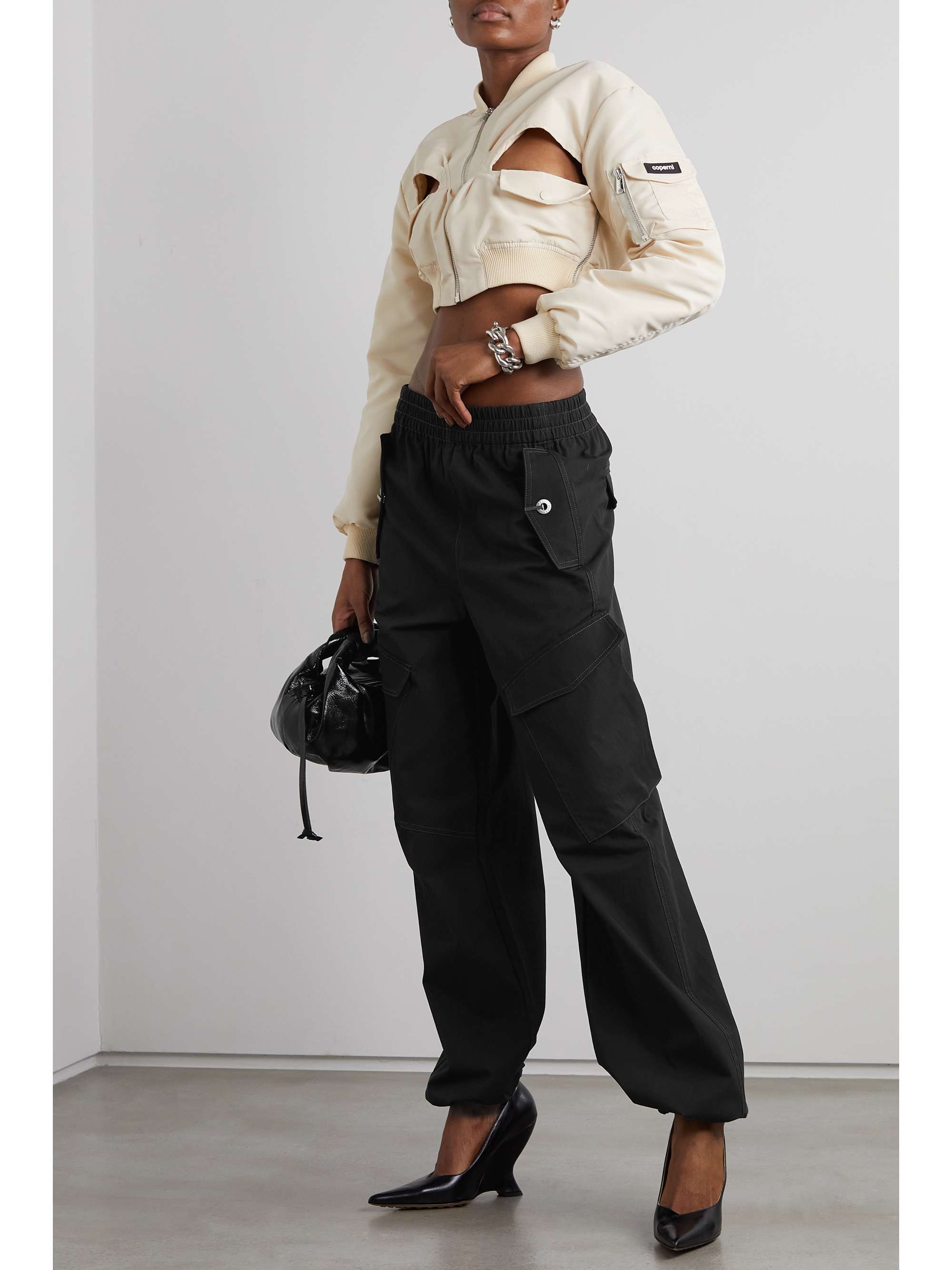 DION LEE Latch cotton-blend twill tapered cargo pants | NET-A-PORTER