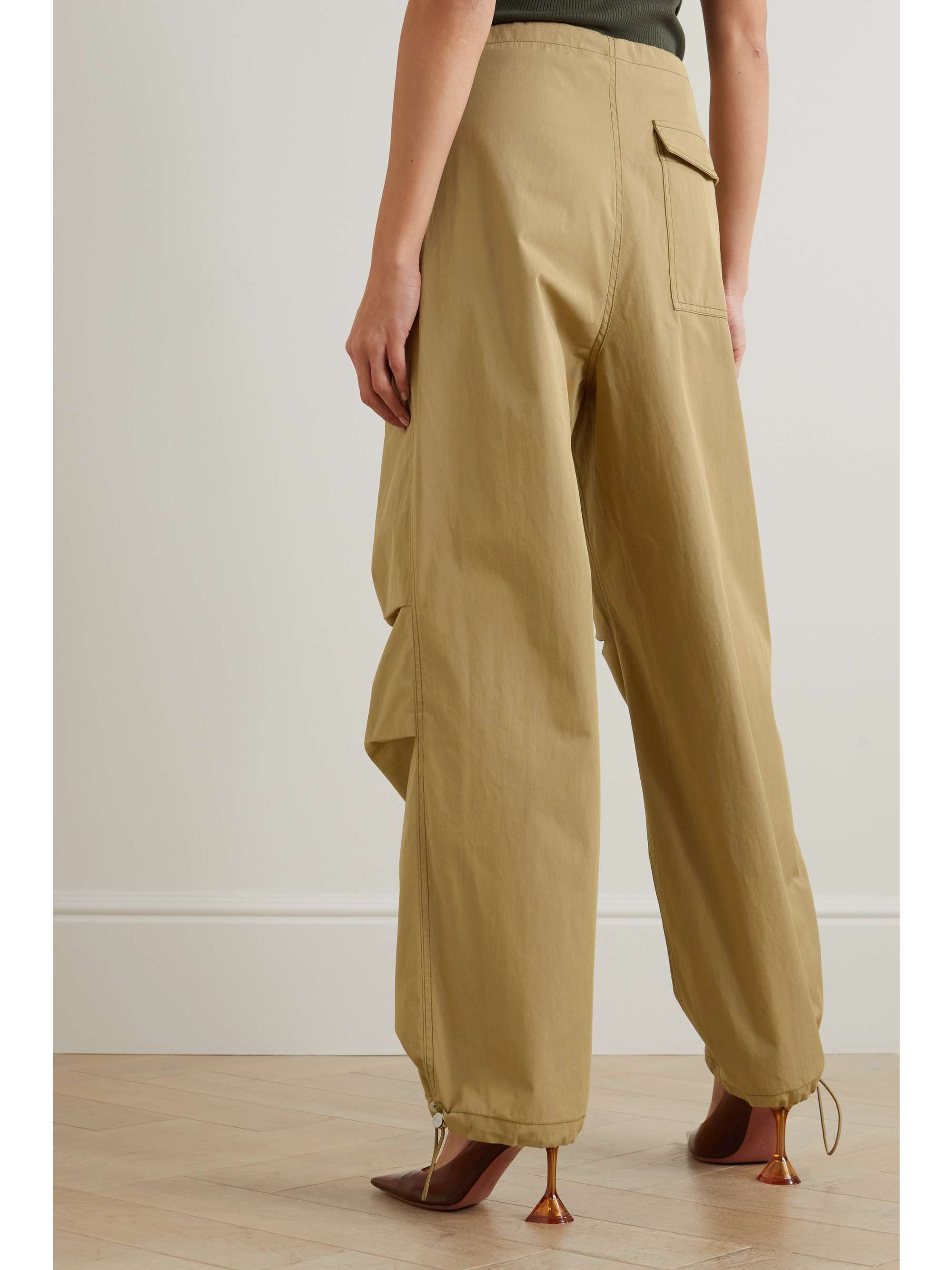 DION LEE Toggle Parachute cotton-blend twill straight-leg cargo pants |  NET-A-PORTER