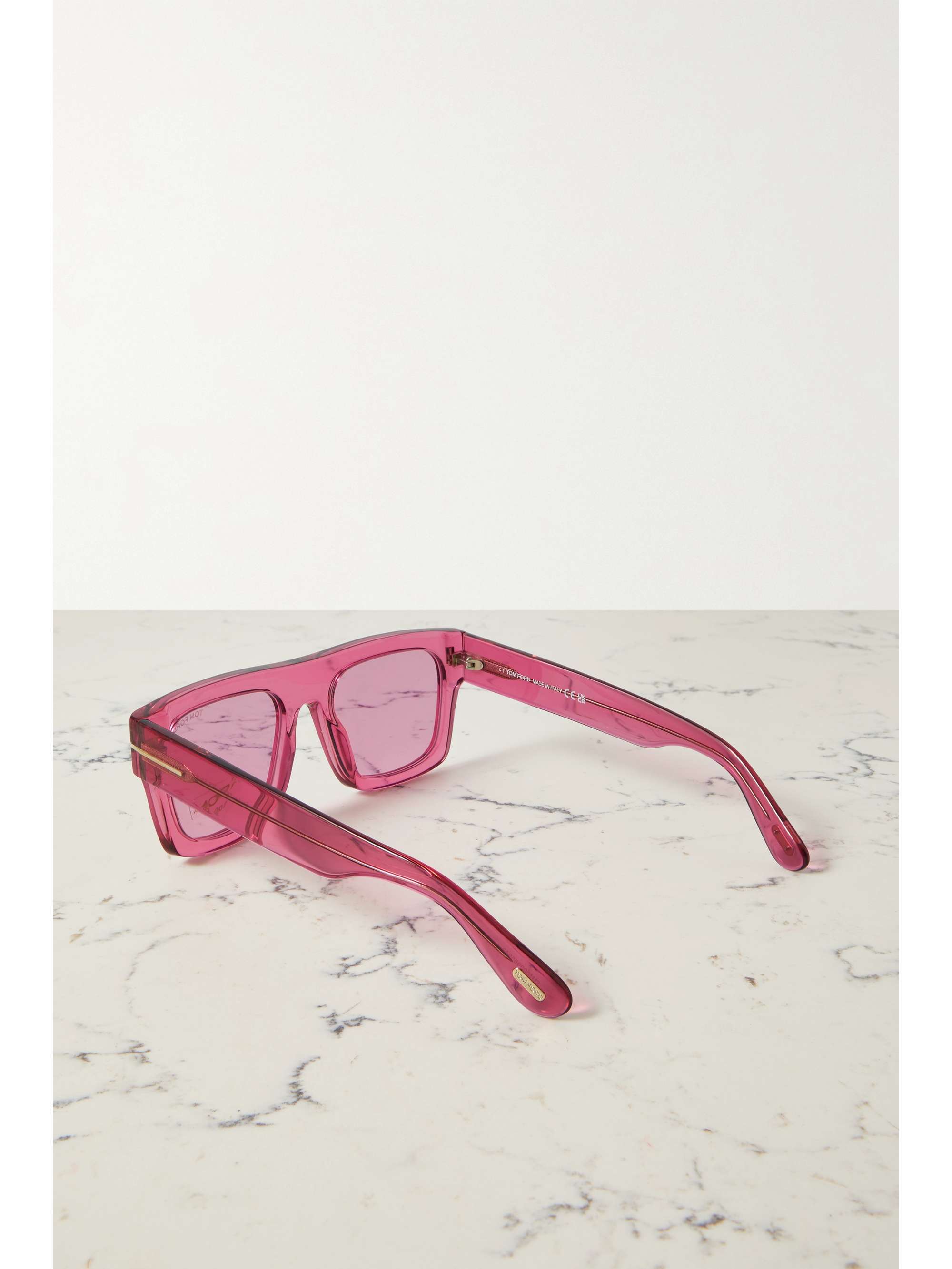TOM FORD EYEWEAR Fausto square-frame acetate sunglasses