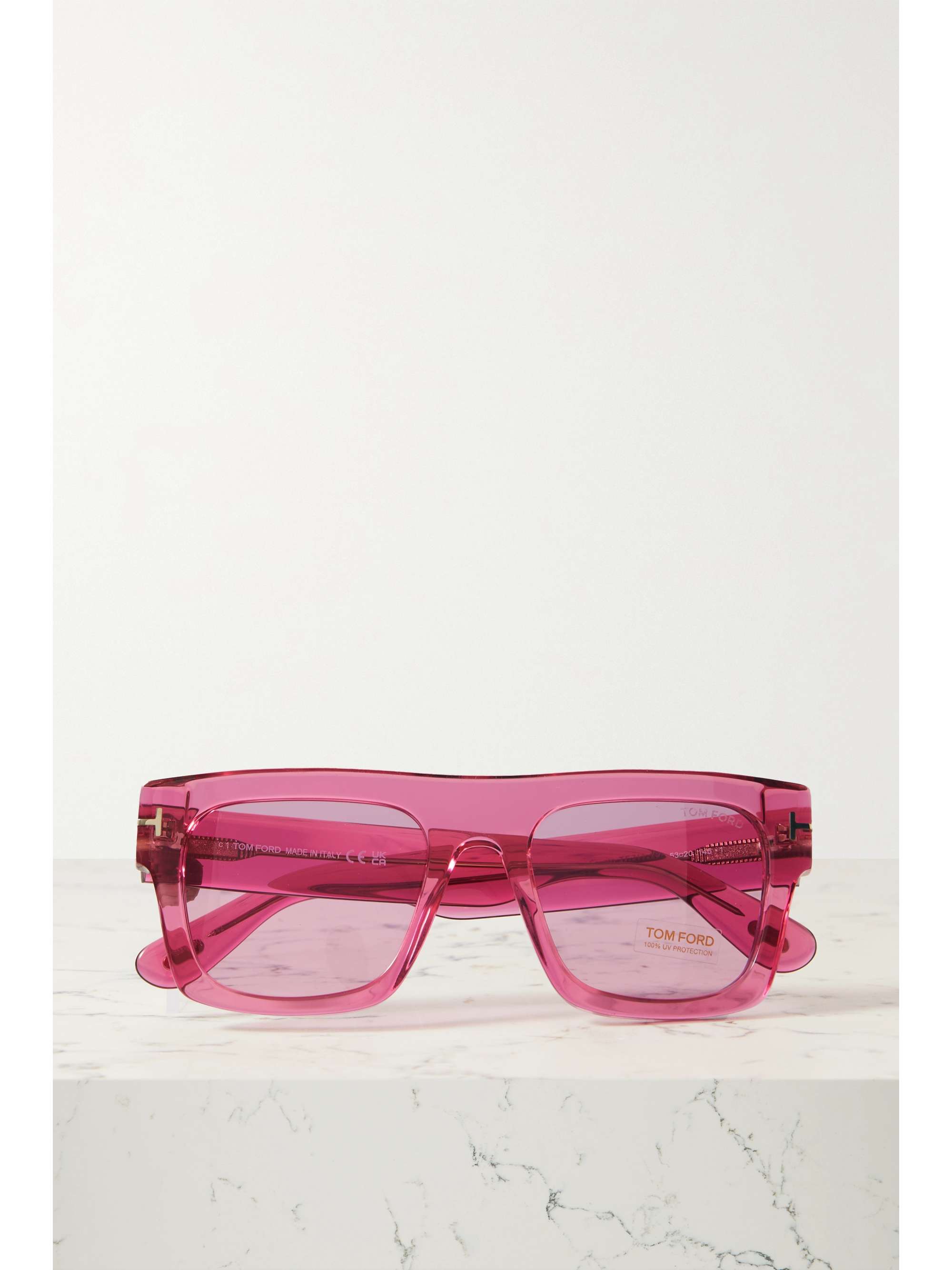 TOM FORD EYEWEAR Fausto square-frame acetate sunglasses