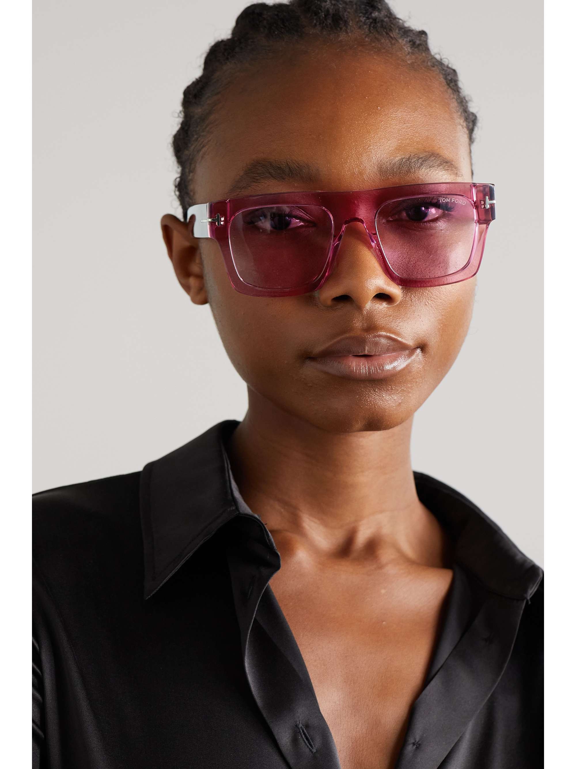 TOM FORD EYEWEAR Fausto square-frame acetate sunglasses