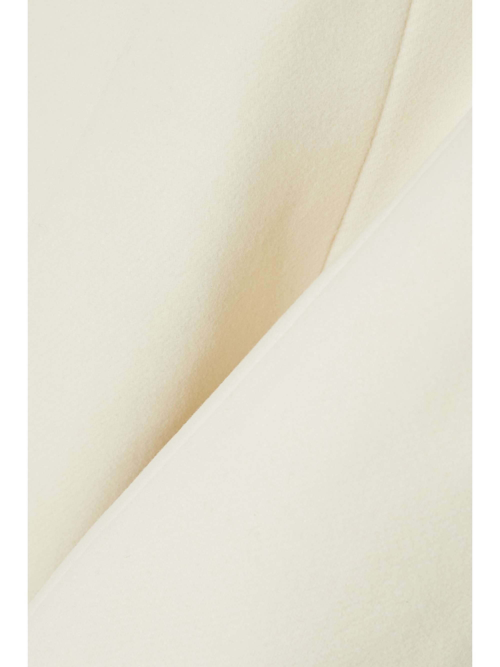 KHAITE Uma off-the-shoulder Melton wool-blend midi dress