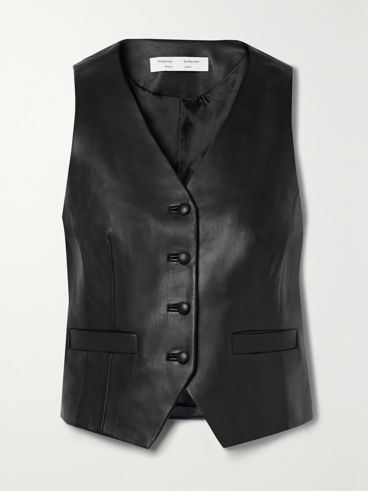 Proenza Schouler White Label - Leather Vest - Black