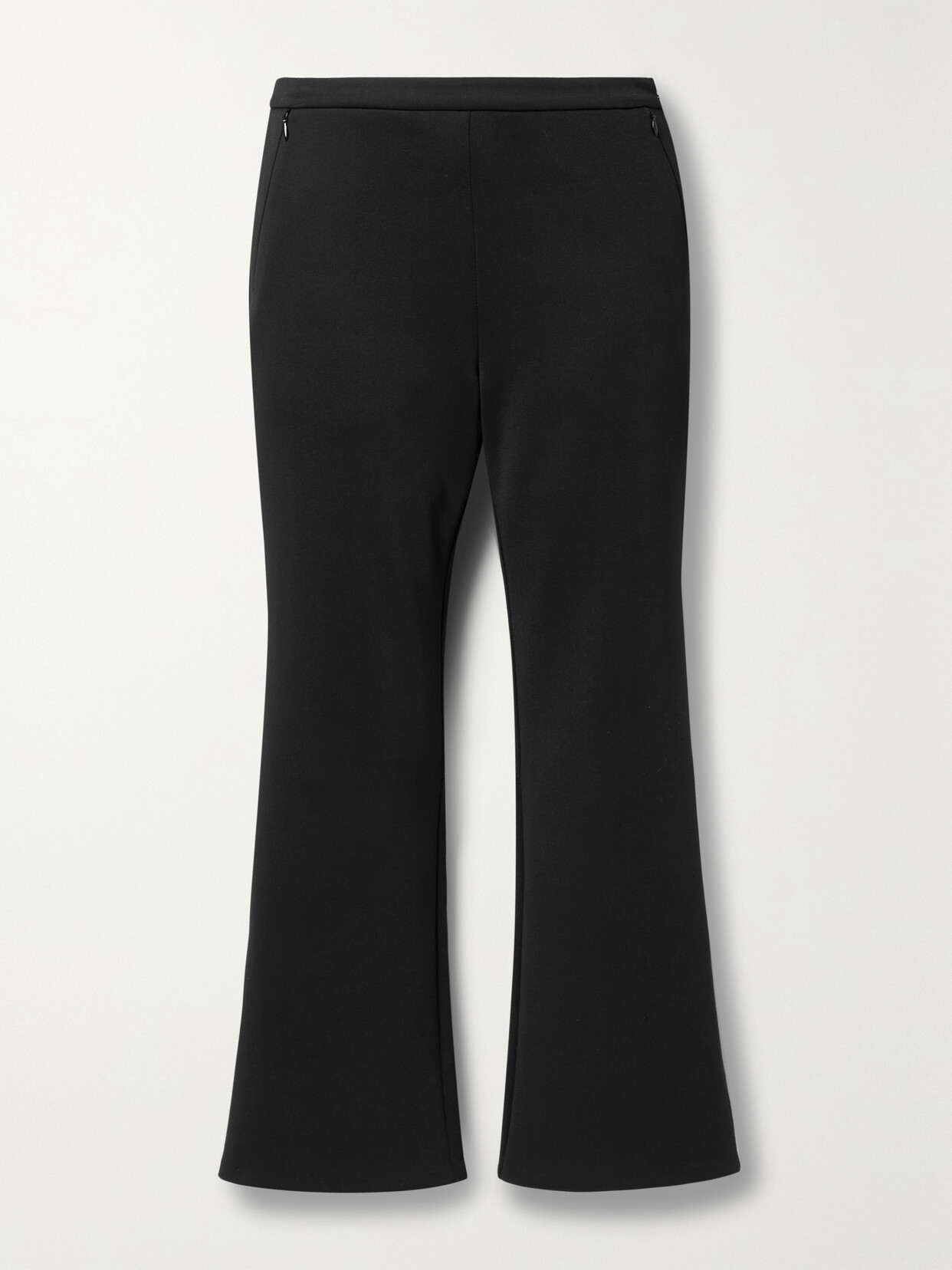 PROENZA SCHOULER WHITE LABEL CROPPED STRETCH-SCUBA FLARED PANTS